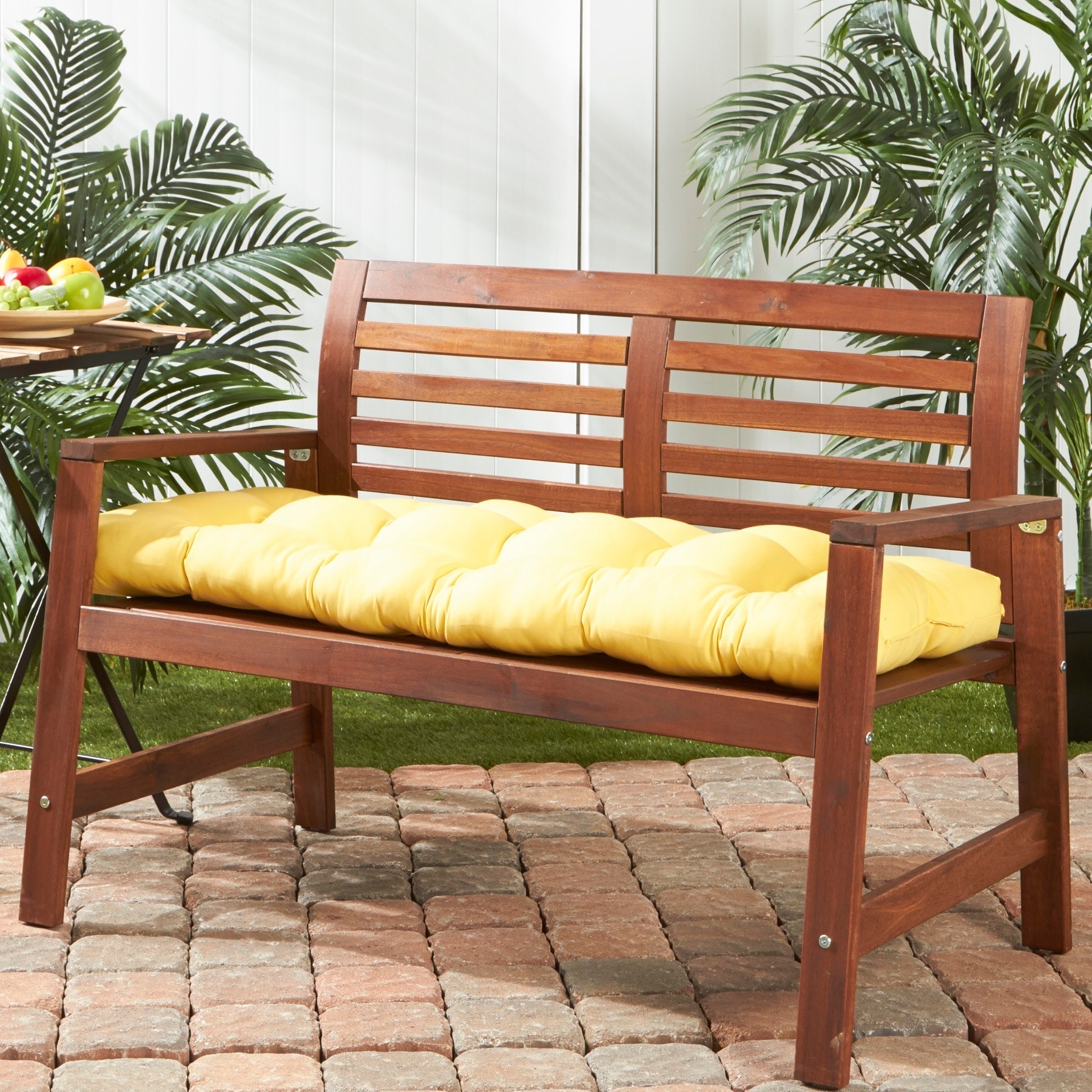 Greendale Home Fashions Outdoor Sunbeam Bench Cushion 18w x 51l