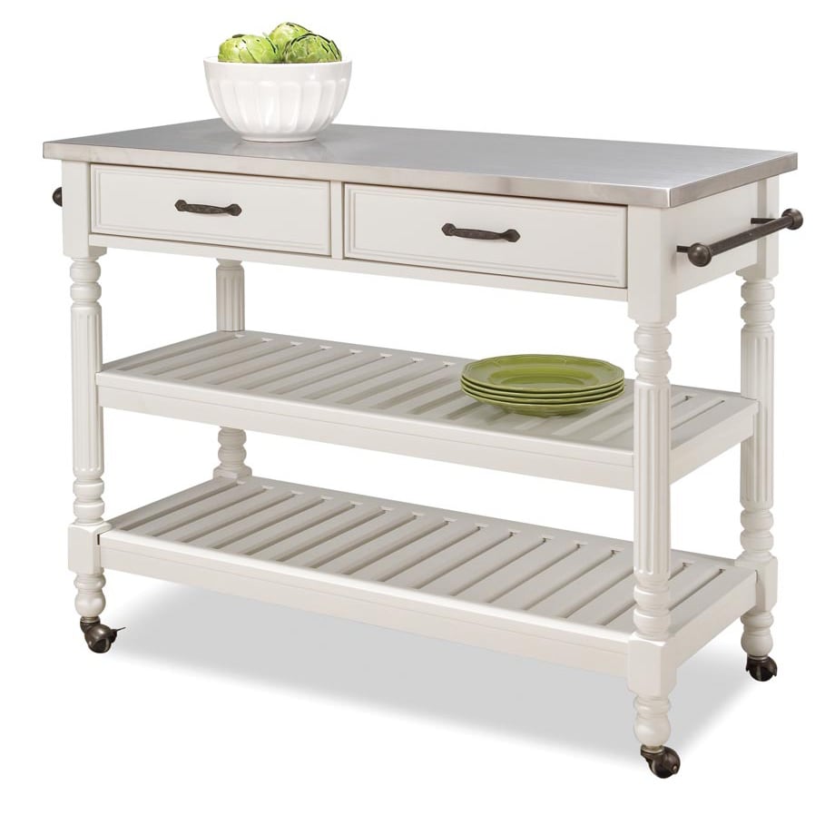 Savannah White Kitchen Cart By Home Styles Free Shipping Today