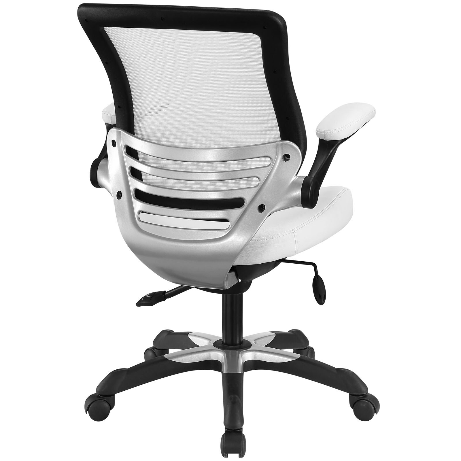 Edge Brown Mesh Back Faux Leather Office Chair On Free Edge Brown Mesh Back Faux Leather Office Chair On Free Shipping Today 6673066