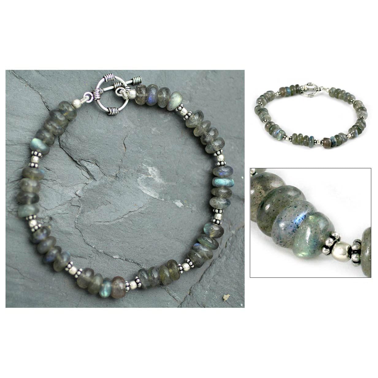 Handmade Sterling Silver Indian Rainbow Labradorite Bracelet Handmade Sterling Silver Indian Rainbow Labradorite Bracelet India On Free Shipping Today 6676737