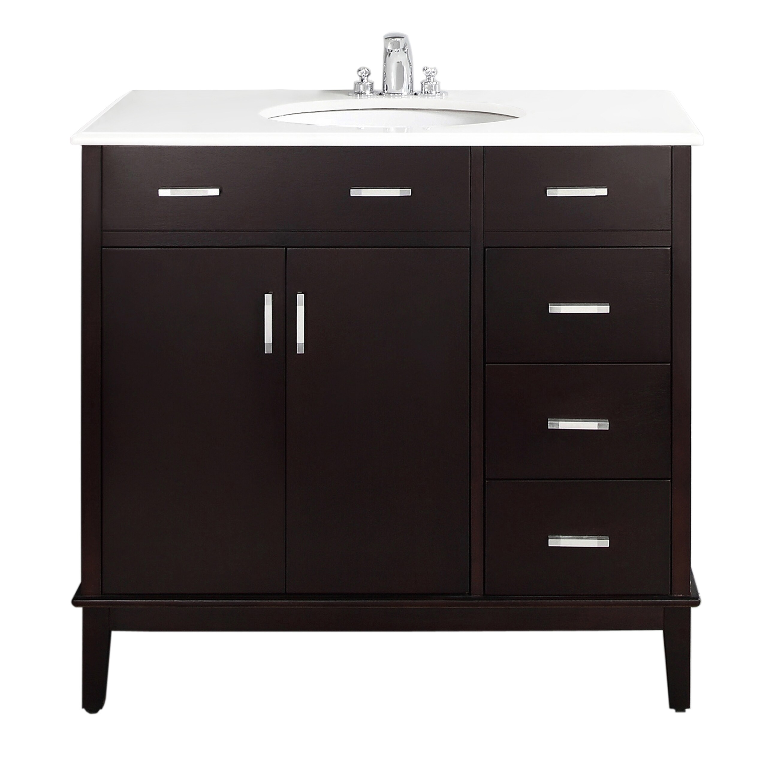 Wyndenhall Oxford Dark Espresso Brown 2 Door 36 Inch Bath Wyndenhall Oxford Dark Espresso Brown 2 Door 36 Inch Bath Vanity With White Quartz Marble Top Free Shipping Today 6771707