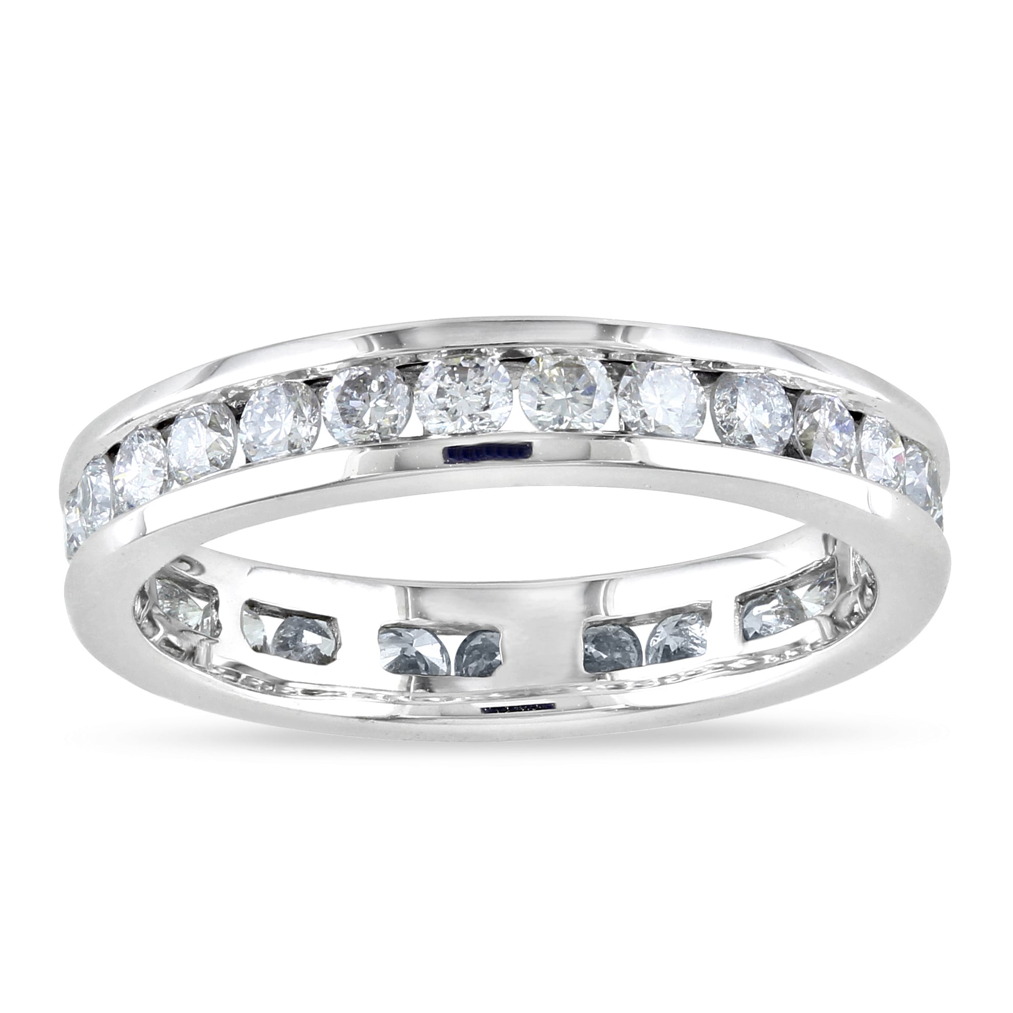 Miadora 14k White Gold Channel Set Diamond Wedding Band Free Miadora 14k White Gold Channel Set Diamond Wedding Band Free Shipping Today 6840335