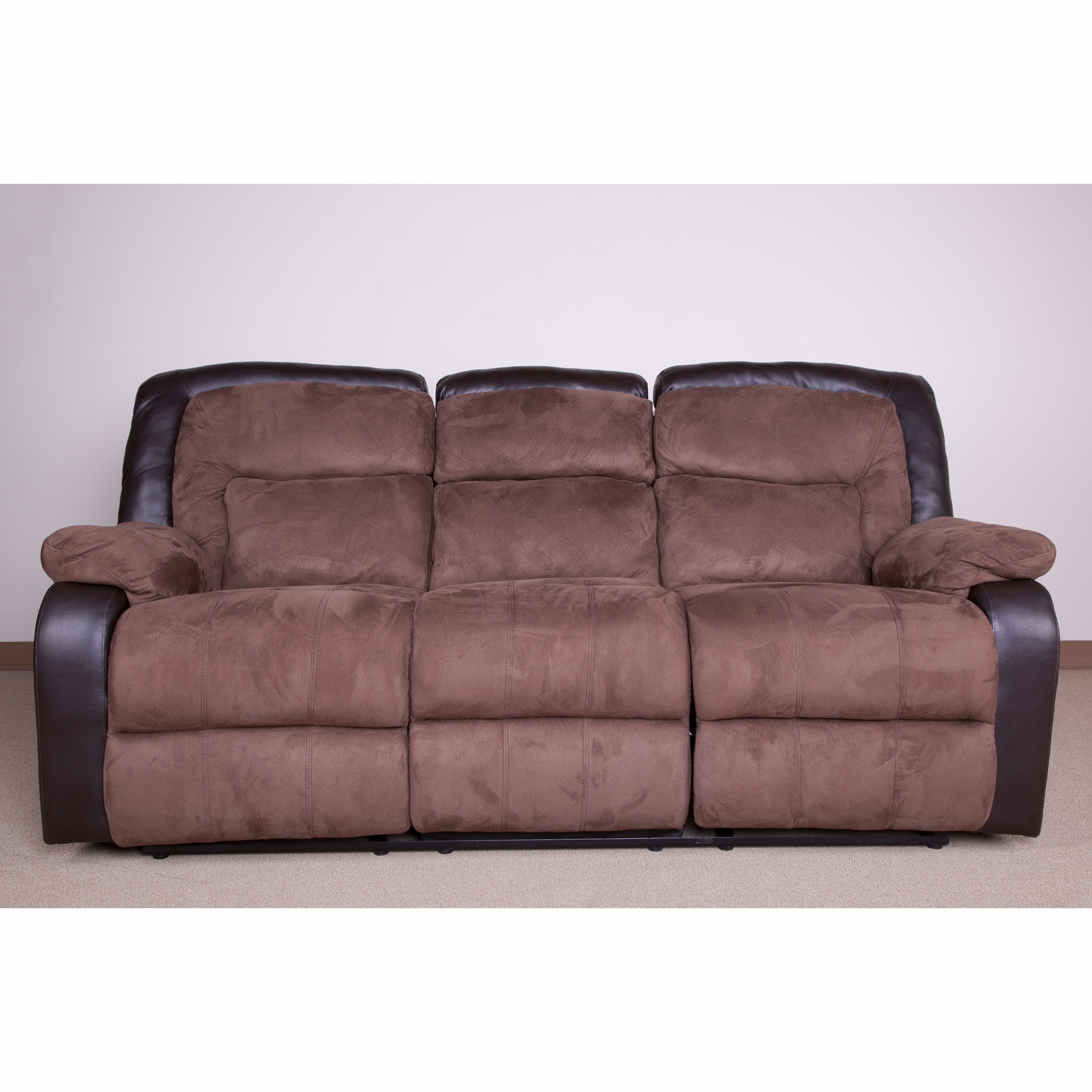 Frank Chocolate Brown Polyester Sofa Free Shipping Today Frank Chocolate Brown Polyester Sofa