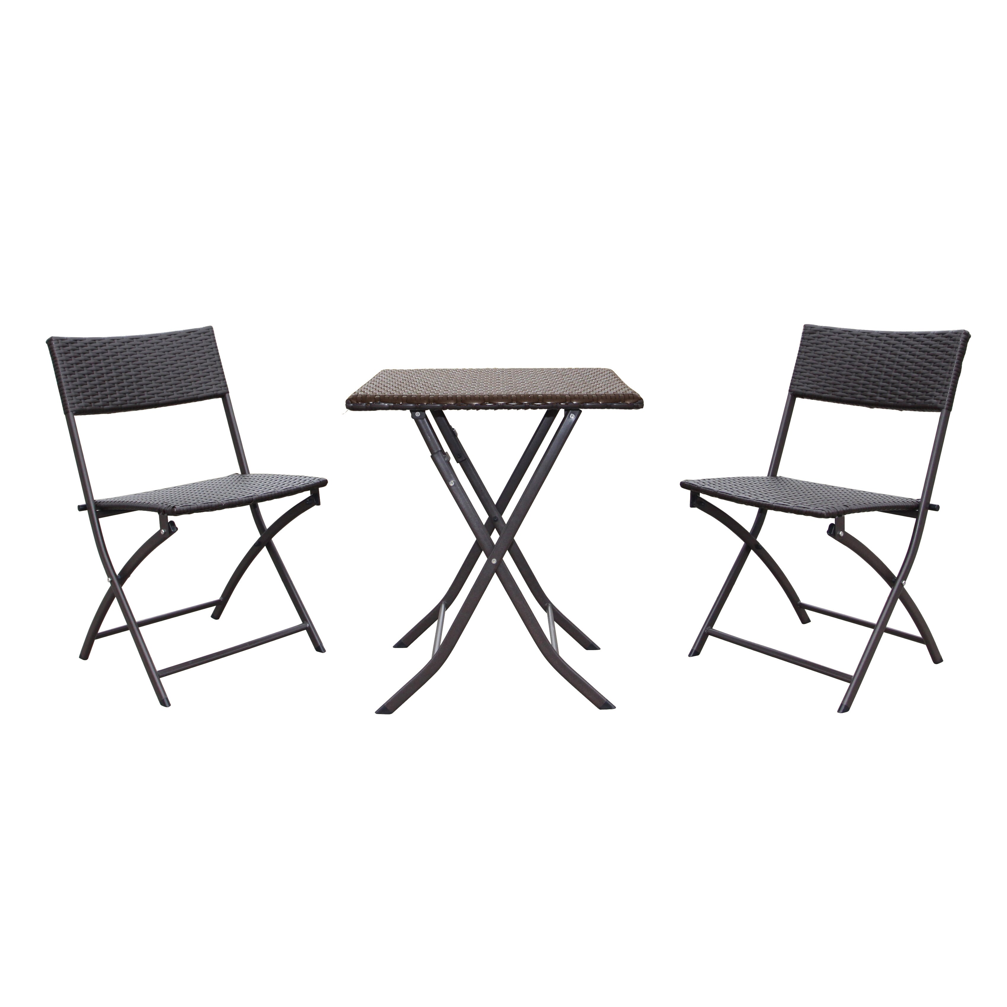 International Caravan Castillo 3 Piece Resin Steel Folding International Caravan Castillo 3 Piece Resin Steel Folding Bistro Set On Free Shipping Today 7213483