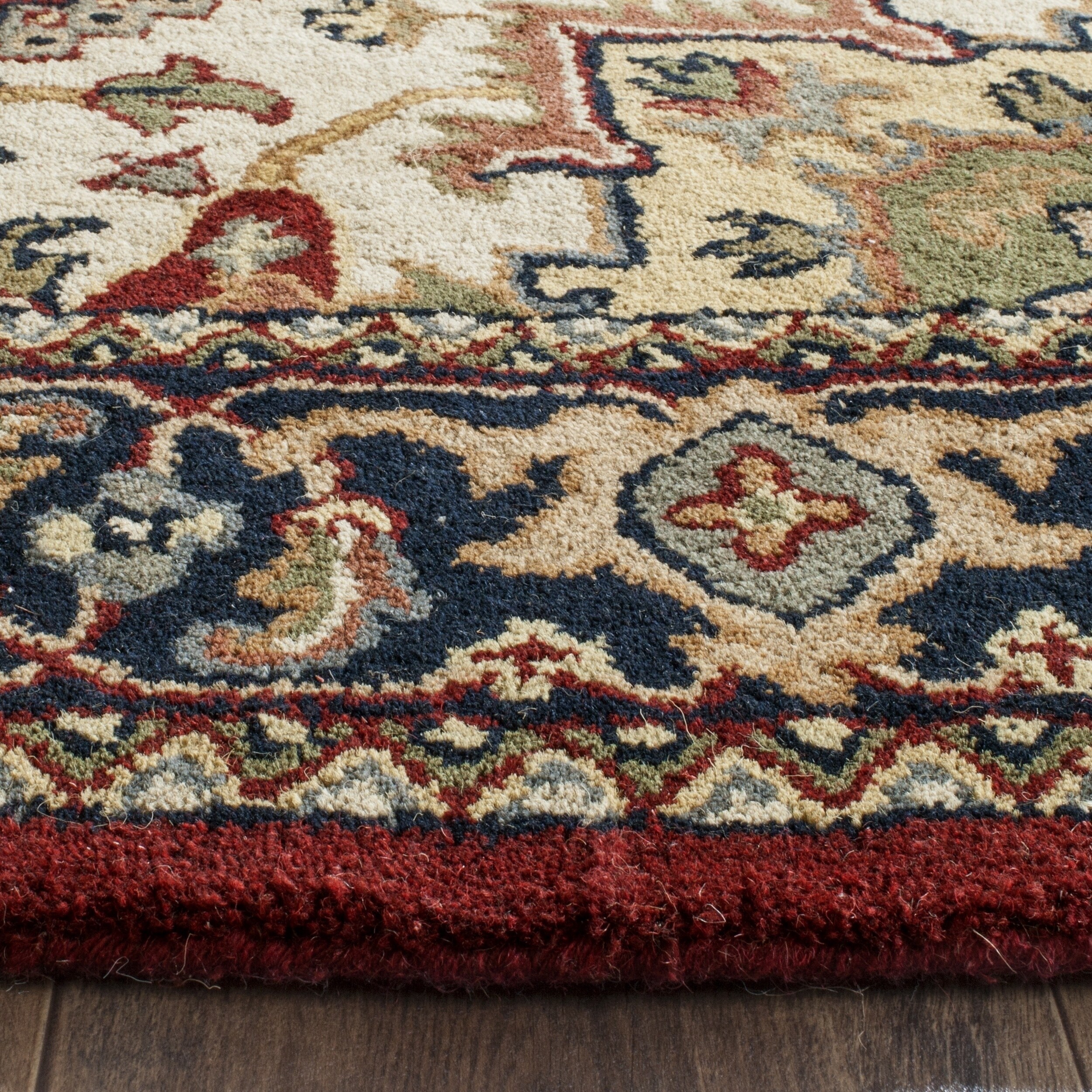 Shop Safavieh Handmade Heritage Traditional Heriz Red Navy Wool Rug