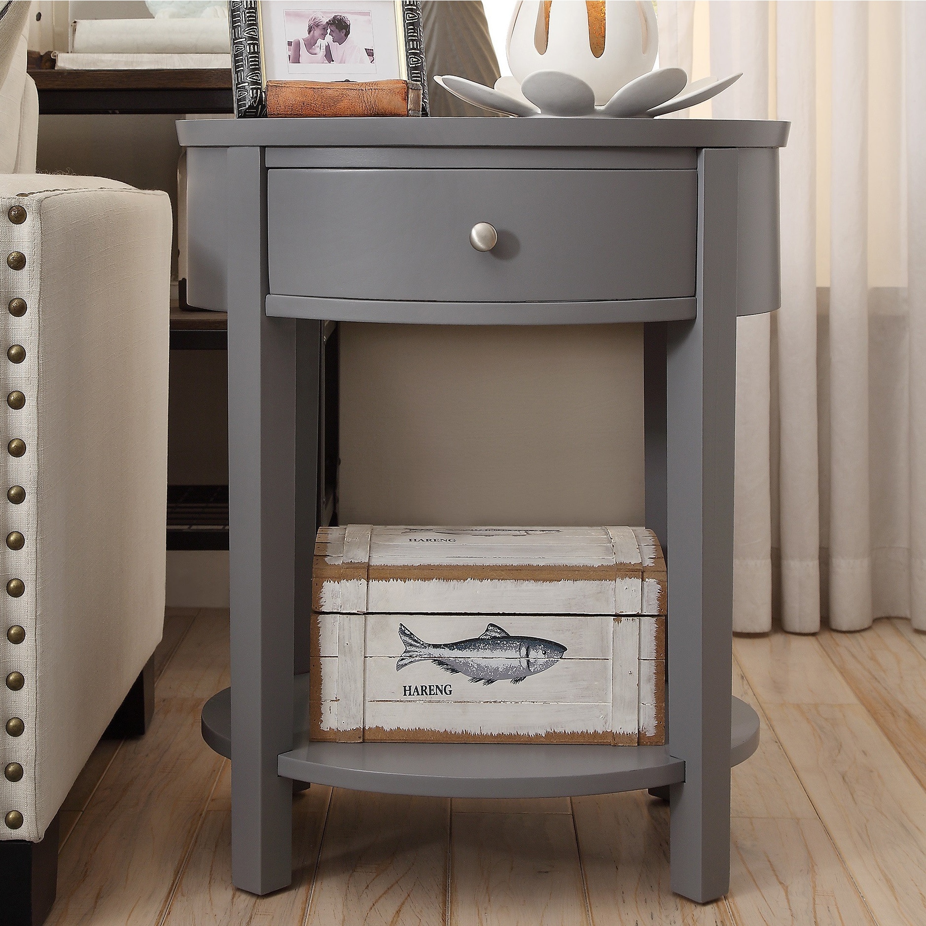 Fillmore 1 Drawer Oval Wood Shelf Accent End Table By Inspire Q Bold Fillmore 1 Drawer Oval Wood Shelf Accent End Table By Inspire Q Bold Free Shipping Today 14776296