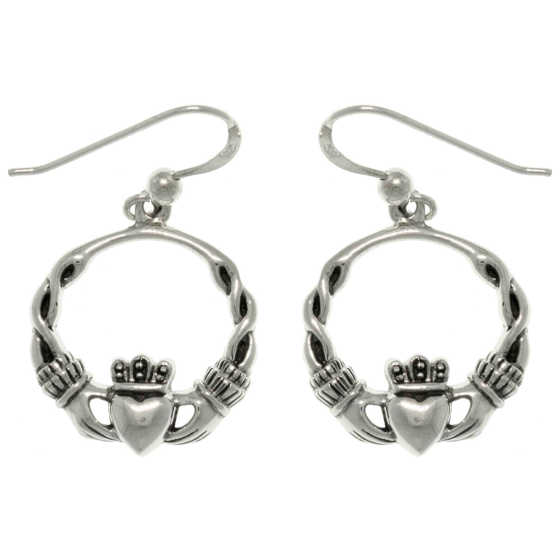 Sterling Silver Celtic Claddagh Earrings Free Shipping On Sterling Silver Celtic Claddagh Earrings Free Shipping On Orders Over 45 7316207
