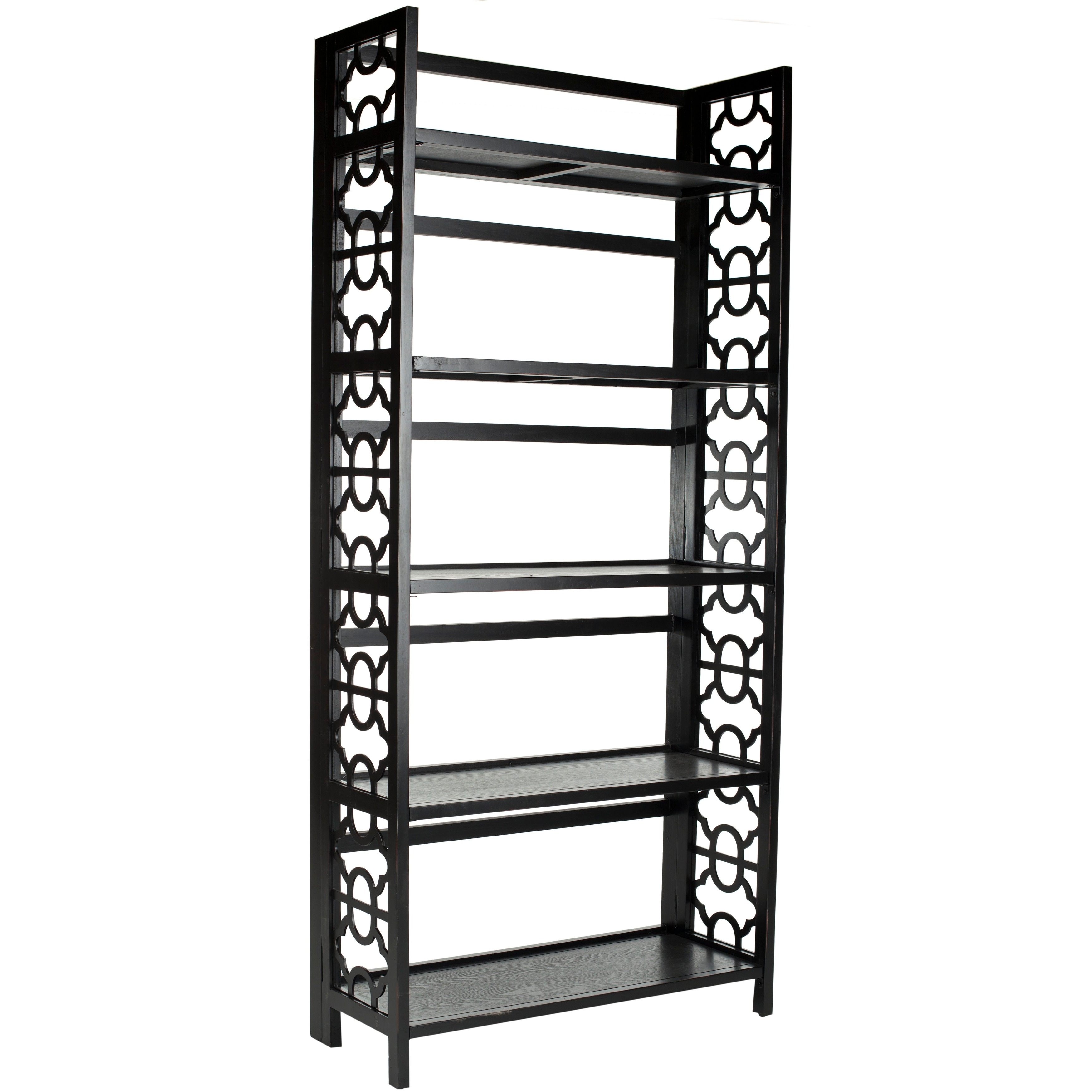 Safavieh Natalie Black Tall Bookcase Free Shipping Today Safavieh Natalie Black Tall Bookcase Free Shipping Today 7388201