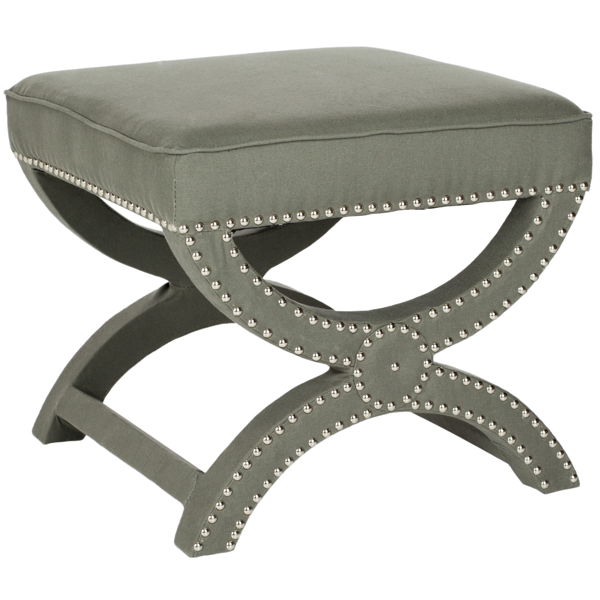 Safavieh Dante X Bench Taupe Grey Ottoman On Free Safavieh Dante X Bench Taupe Grey Ottoman On Free Shipping Today 7495223