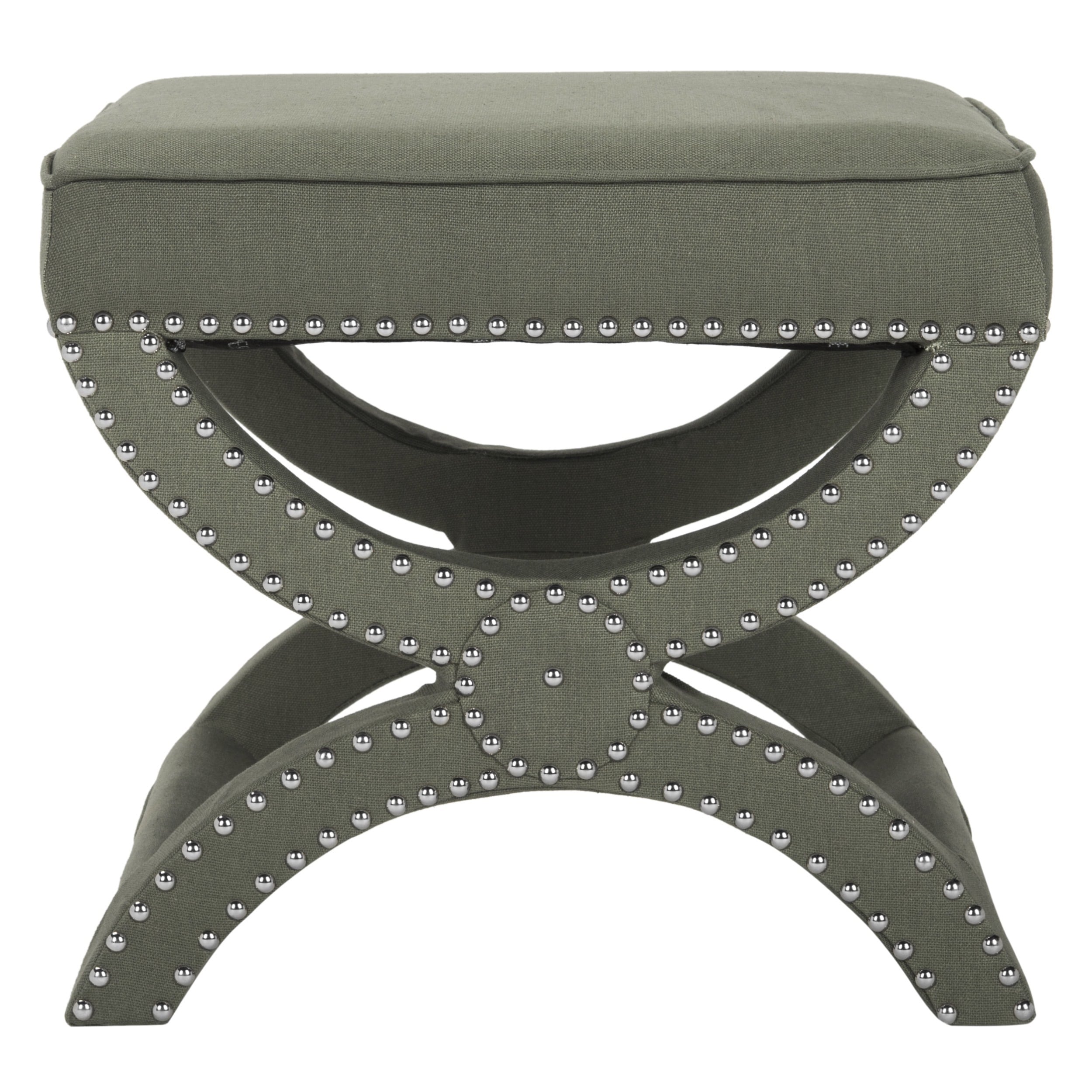 Safavieh Dante X Bench Taupe Grey Ottoman On Free Safavieh Dante X Bench Taupe Grey Ottoman On Free Shipping Today 7495223