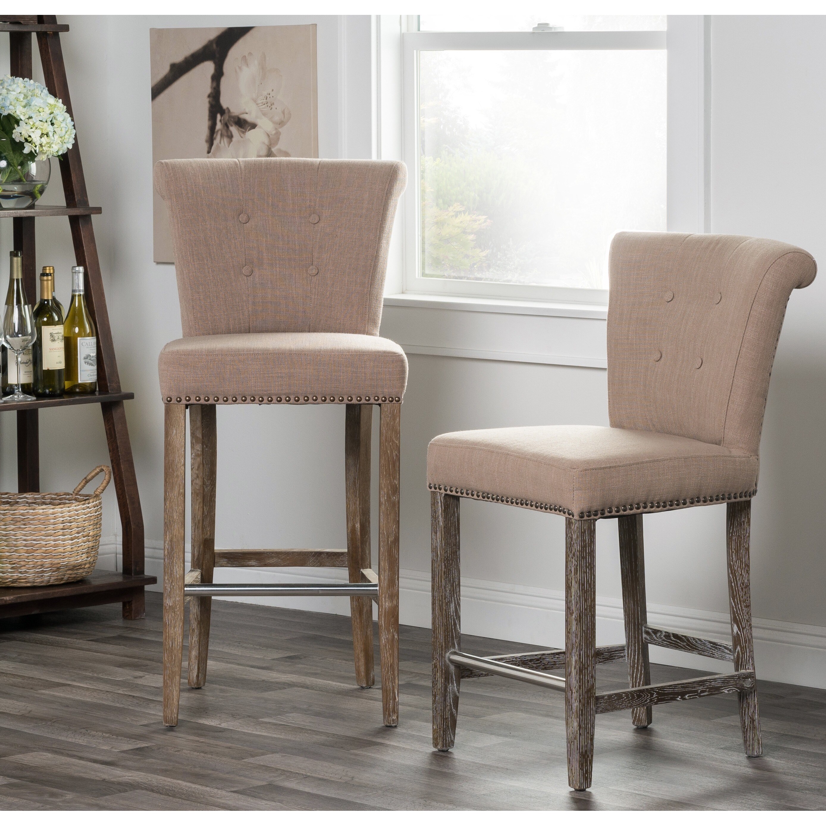 Rafa Grey Upholstered 30 Inch Barstool By Kosas Home Free Rafa Grey Upholstered 30 Inch Barstool By Kosas Home Free Shipping Today 7649709
