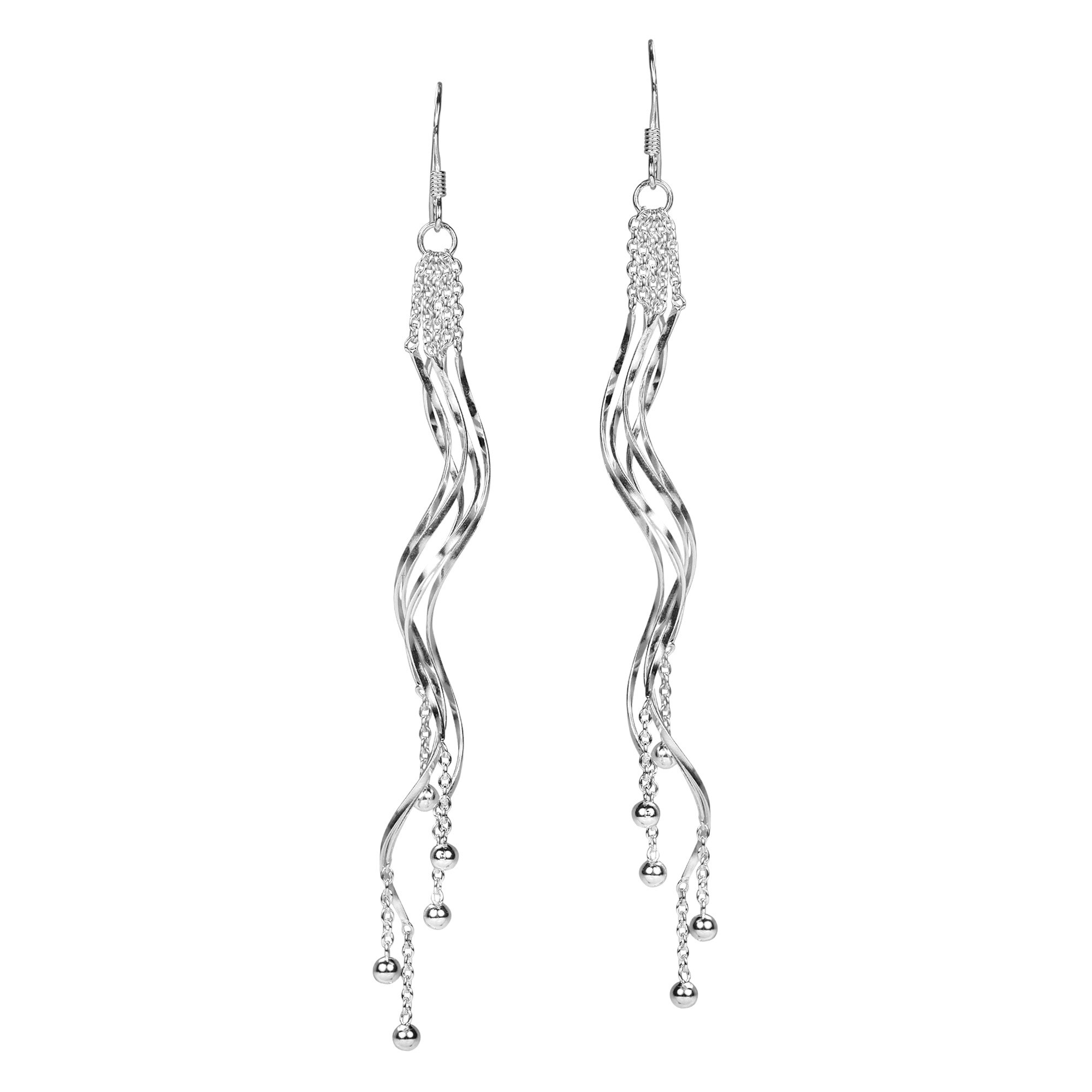 Handmade Trendy Long Spiral Swirl 925 Sterling Silver Earrings Handmade Trendy Long Spiral Swirl 925 Sterling Silver Earrings Thailand On Free Shipping Orders Over 45 7654777