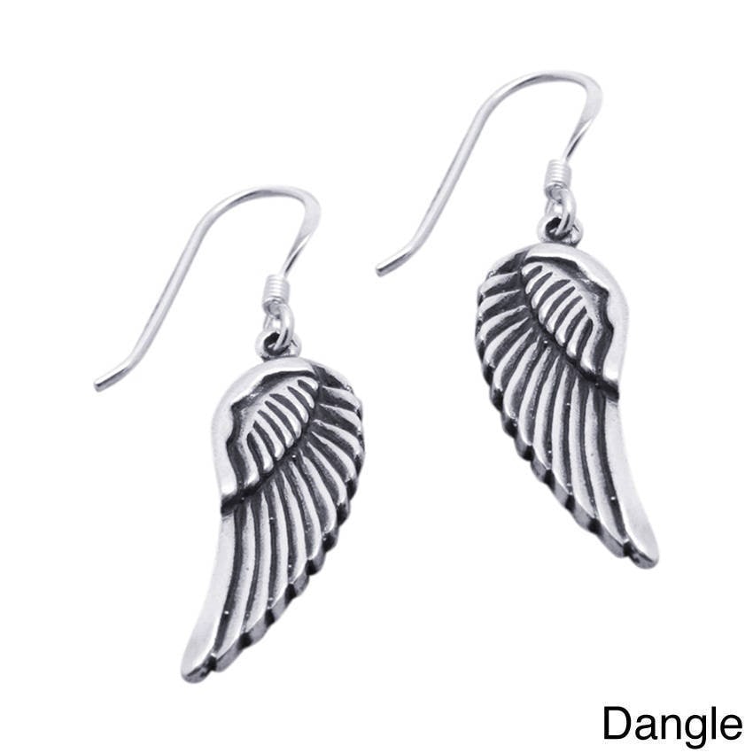 Handmade Sterling Silver Angel Wings Earrings Thailand On Handmade Sterling Silver Angel Wings Earrings Thailand On Free Shipping Orders Over 45 7672223