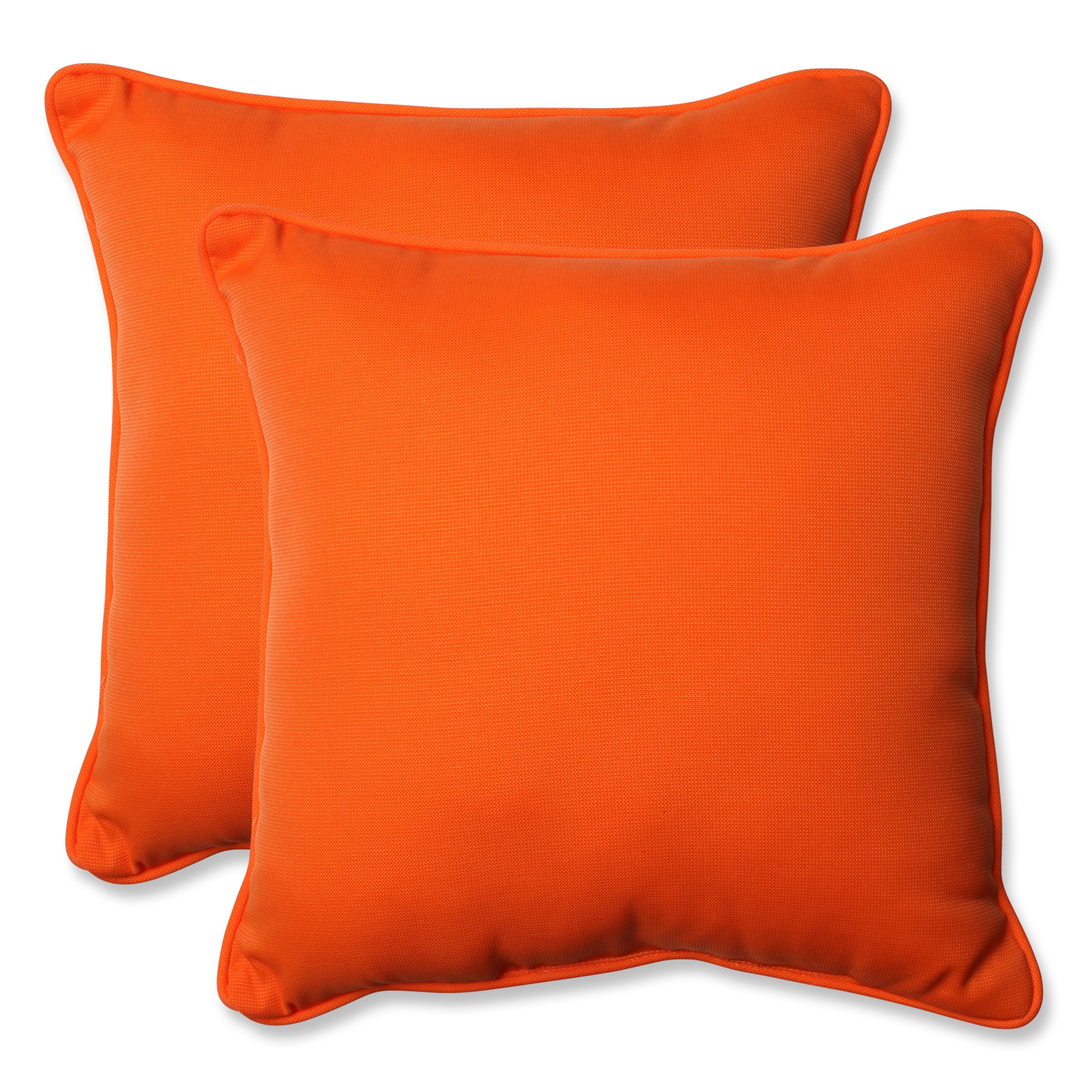 Pillow Perfect Orange 18 5 Inch Throw Pillows Set Of 2