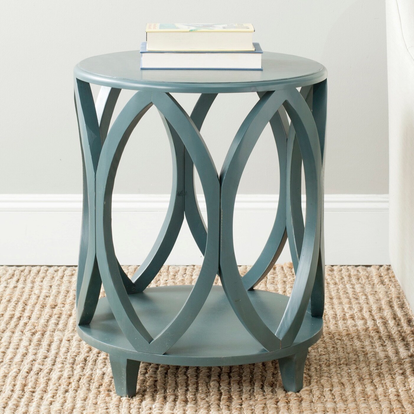 Shop Safavieh Janika Dark Teal Accent Table On Sale Free