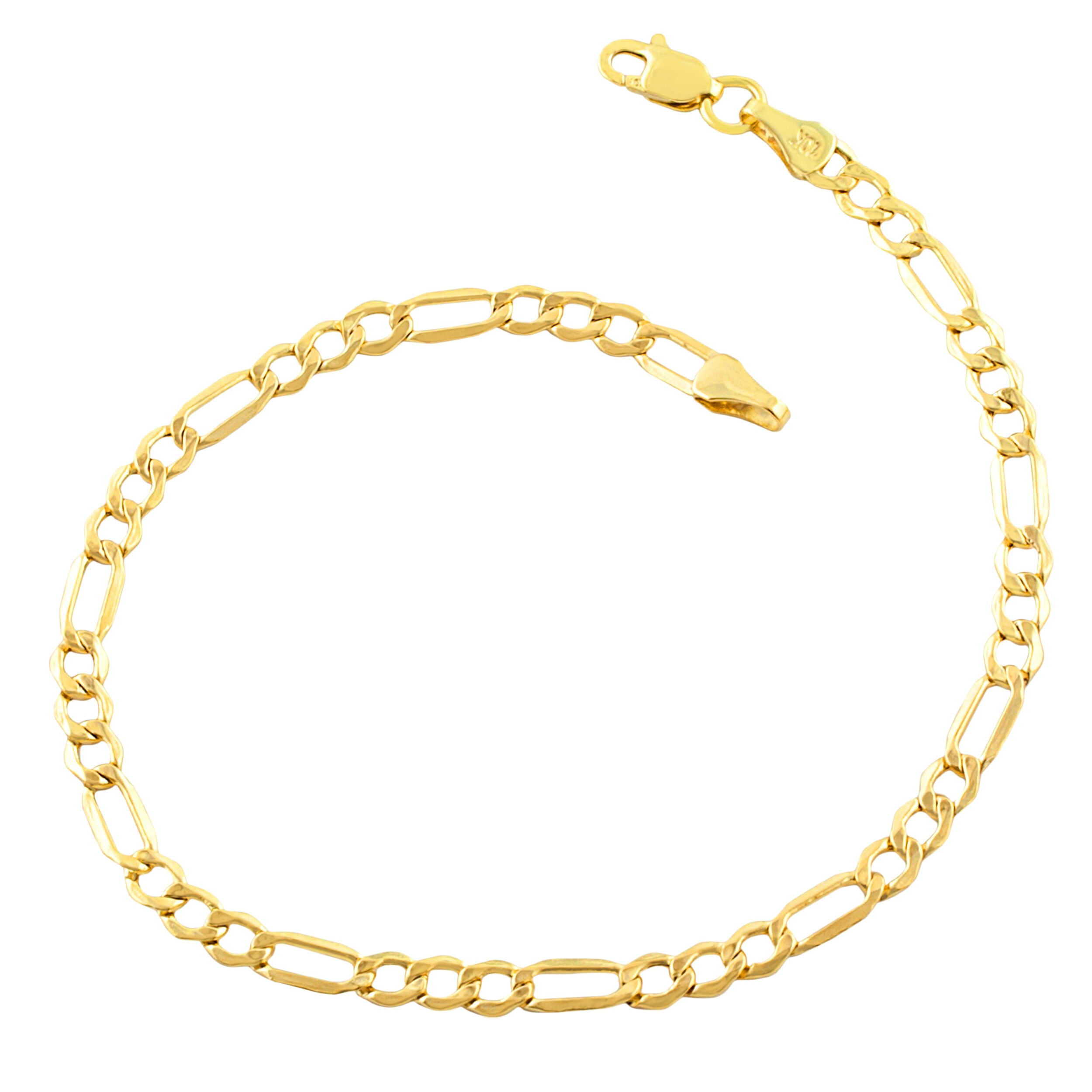 Fremada 10k Yellow Gold 3 5 Mm Figaro Bracelet 7 8 Inches Fremada 10k Yellow Gold 3 5 Mm Figaro Bracelet 7 8 Inches On Free Shipping Today 7856692