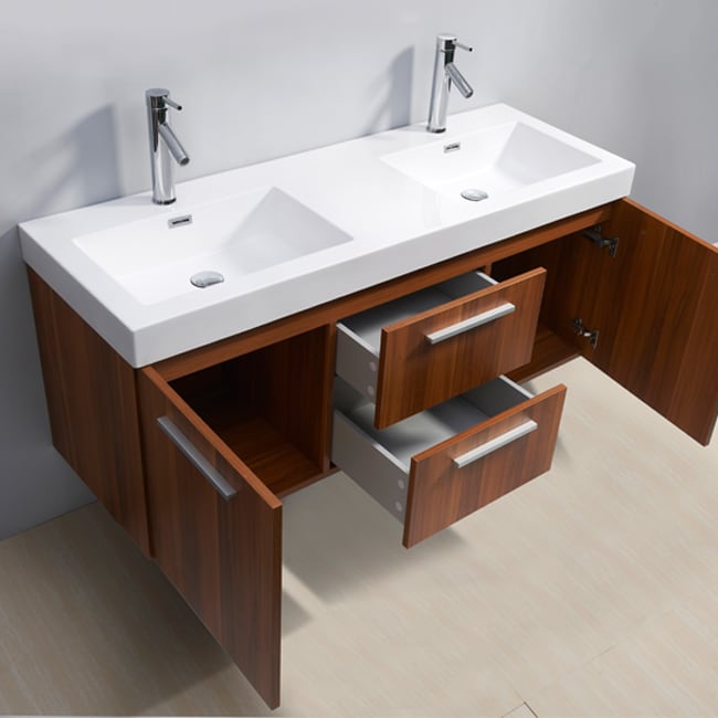 Virtu Usa Midori 54 Inch Polymarble Double Sink Bathroom Vanity Virtu Usa Midori 54 Inch Polymarble Double Sink Bathroom Vanity Set Free Shipping Today 7873336