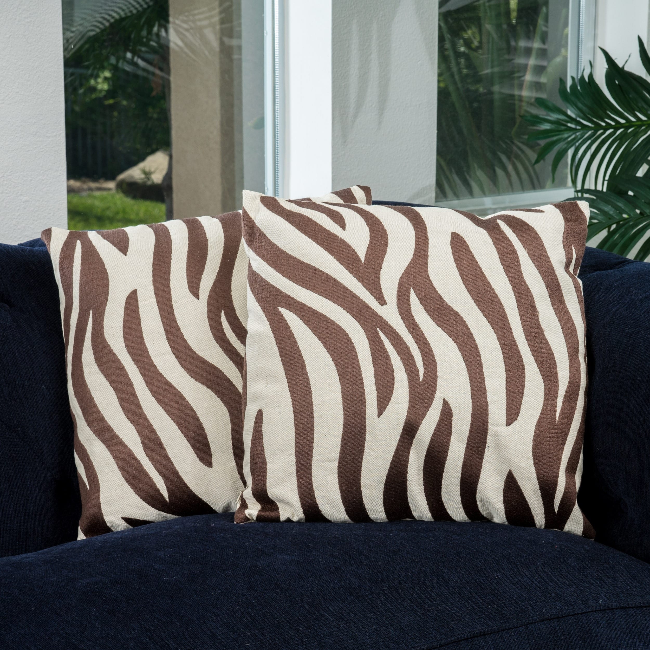 18 Inch Tan Zebra Pillows Set Of 2 By Christopher Knight Home 18 Inch Tan Zebra Pillows Set Of 2 By Christopher Knight Home Free Shipping Today 7912657