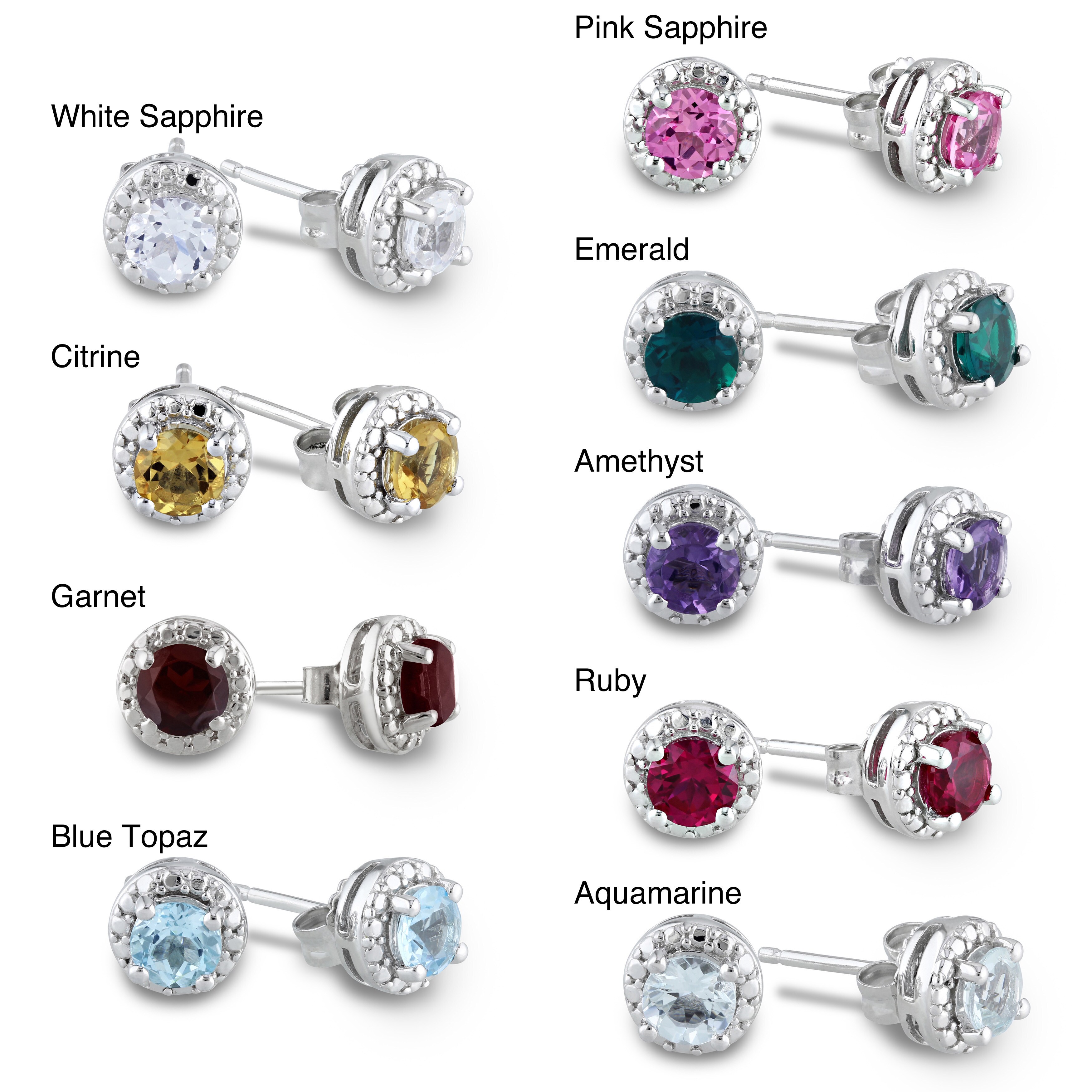 birthstone earrings