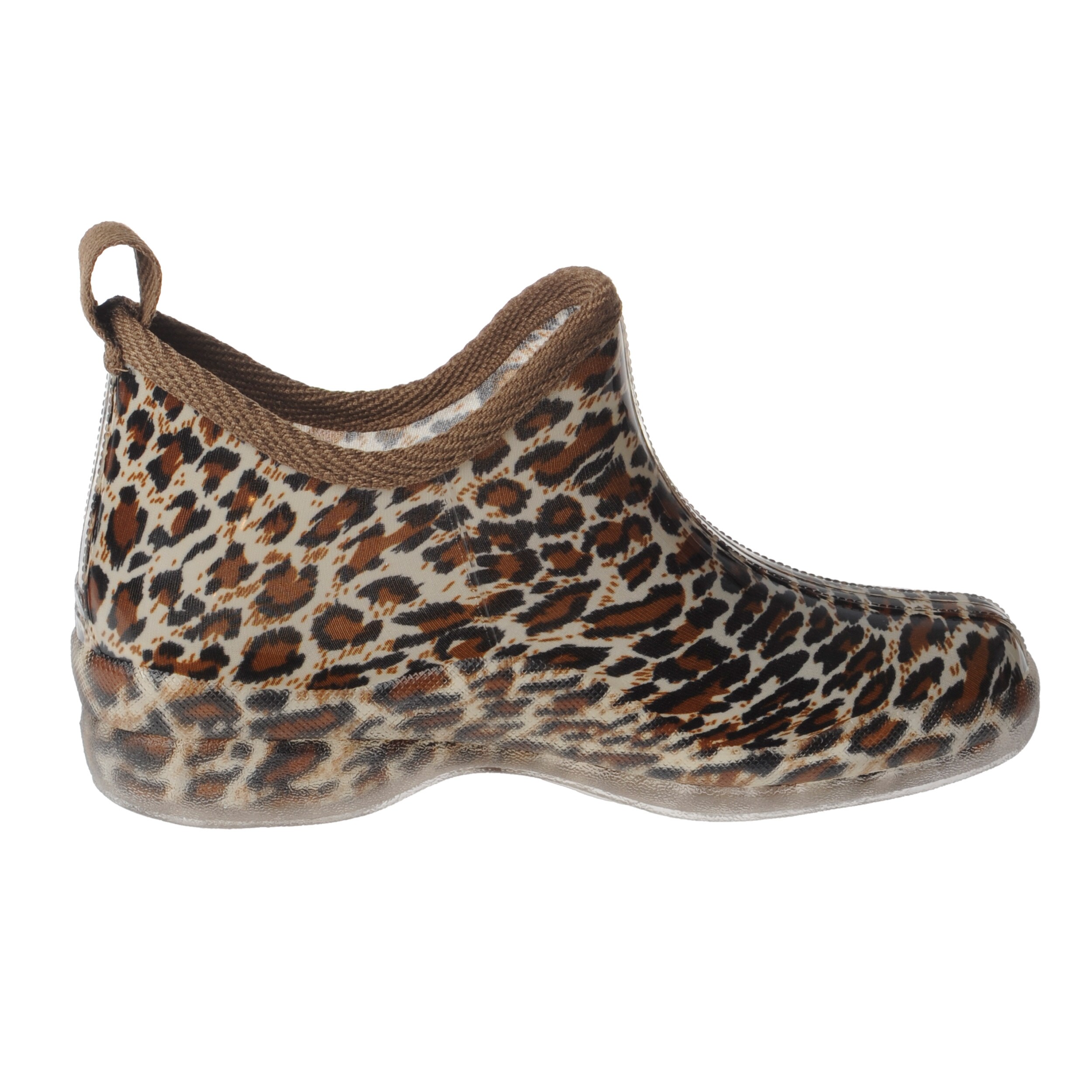 leopard print rain booties