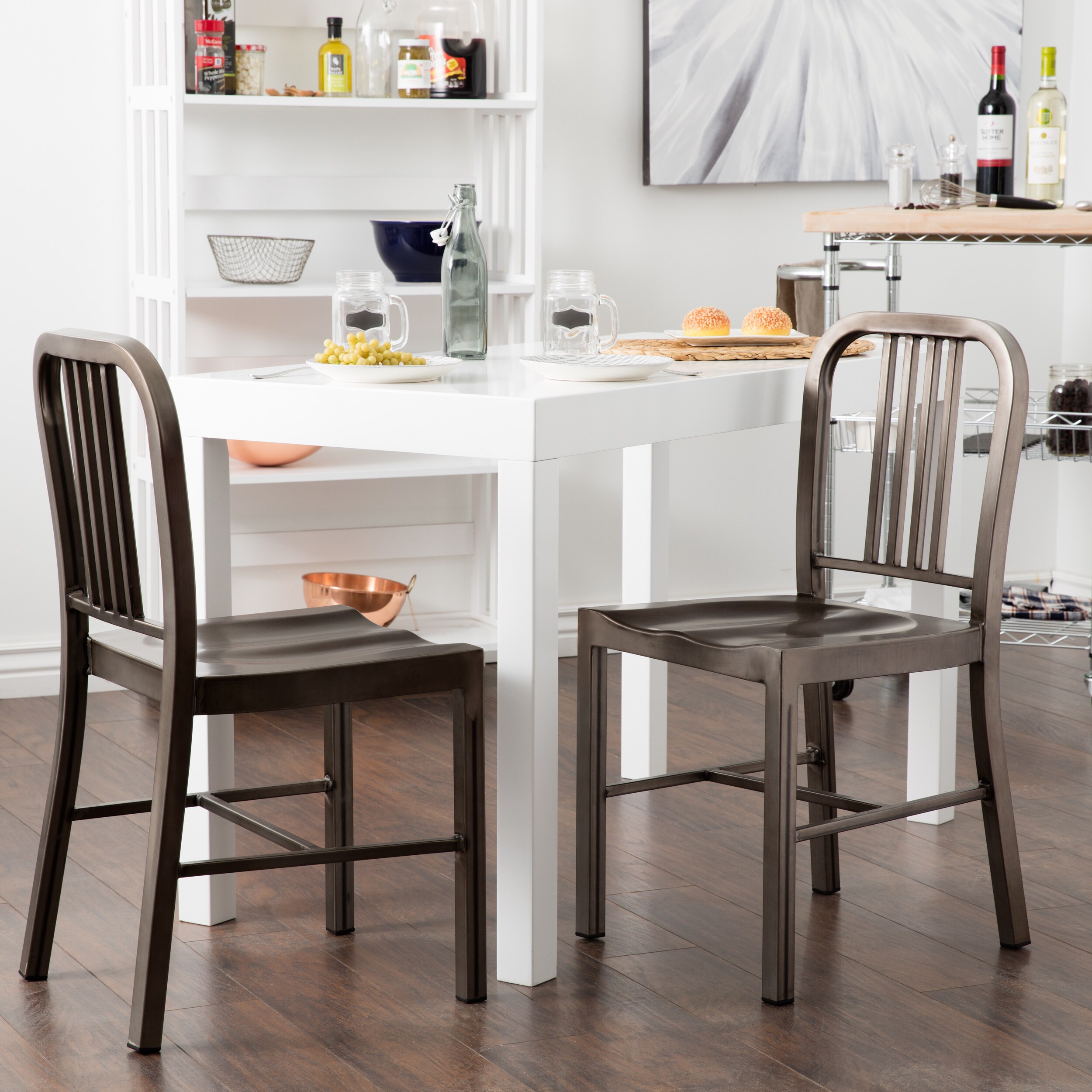 Strick Bolton Vintage Metal Dining Chairs Set Of 2 Free Strick Bolton Vintage Metal Dining Chairs Set Of 2