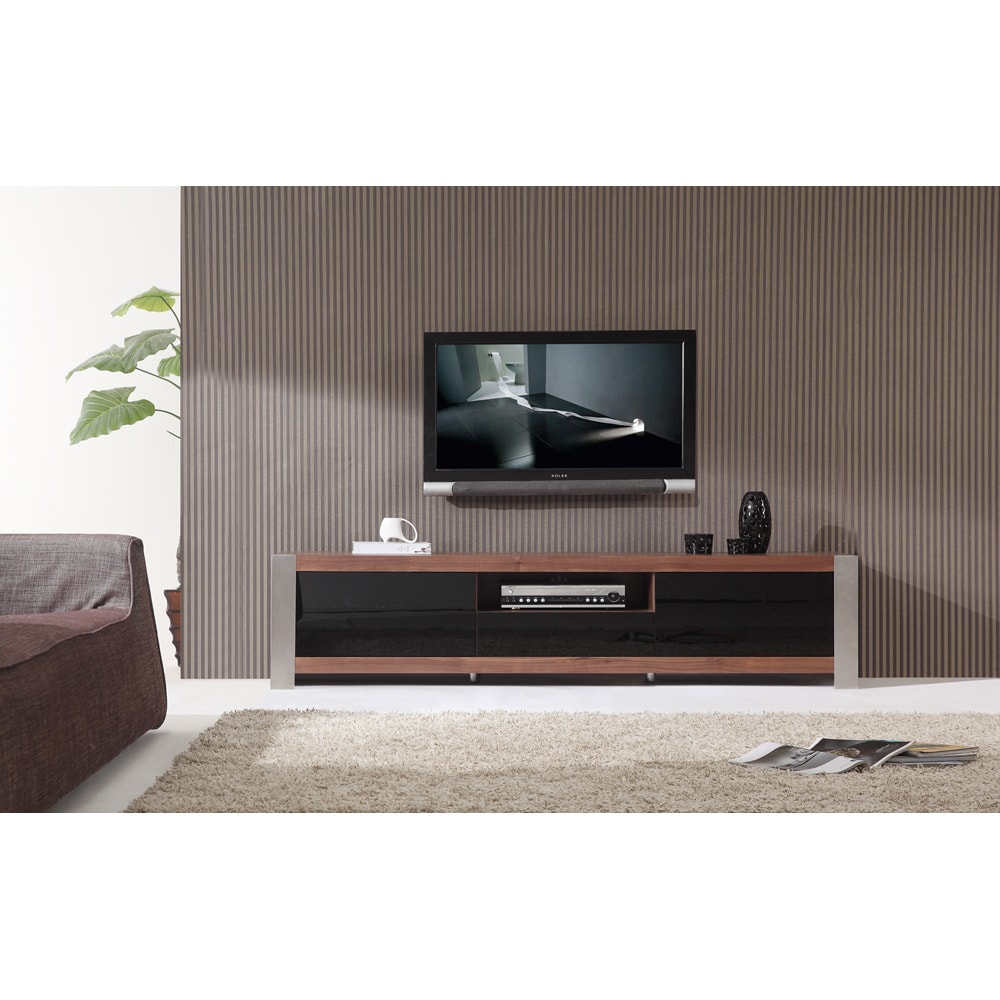 Ayla Light Walnut Stainless Steel Ir Compatible Tv Stand Ayla Light Walnut Stainless Steel Ir Compatible Tv Stand Free Shipping Today 8227392