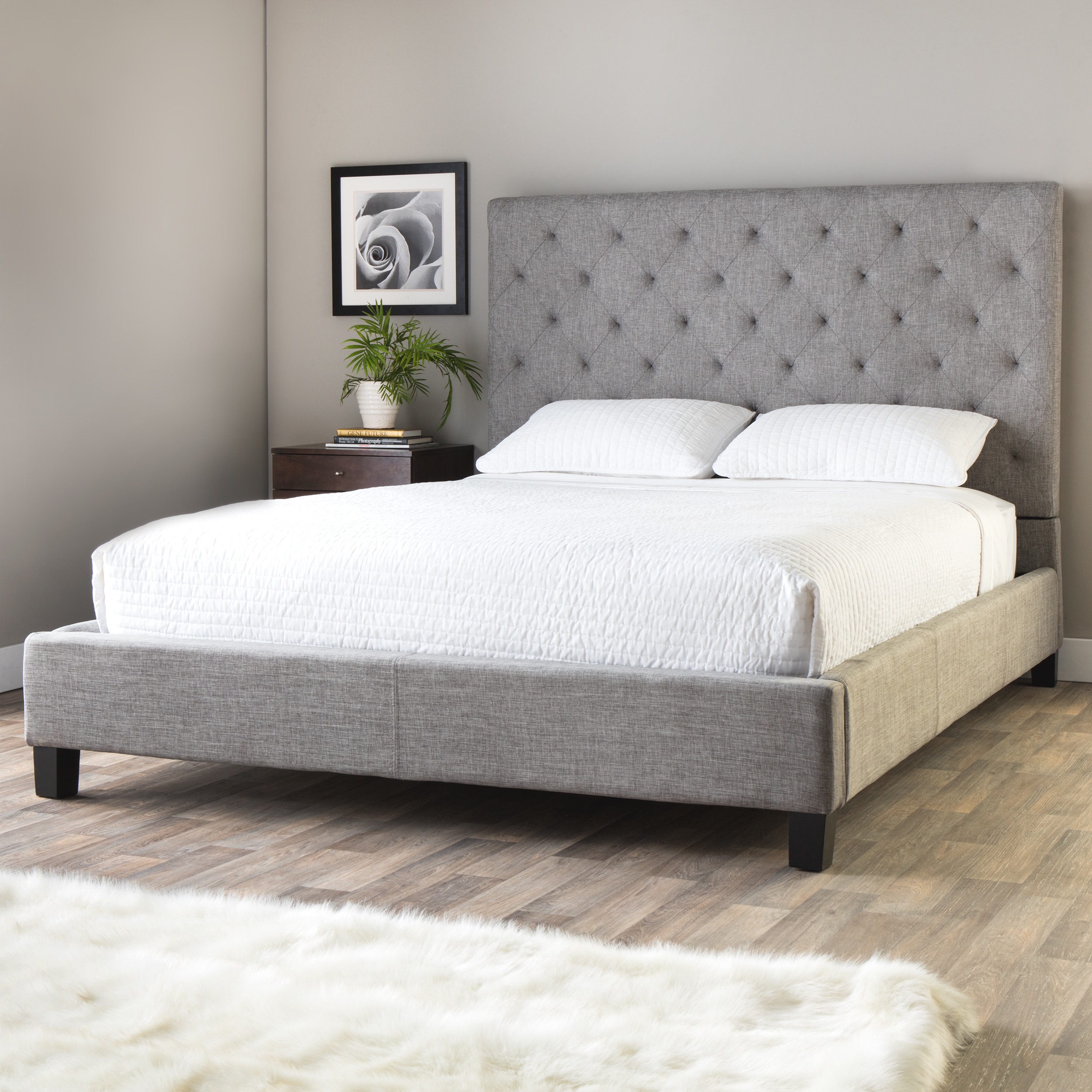 Sophie Grey Queen Platform Bed Free Shipping Today Sophie Grey Queen Platform Bed Free Shipping Today 8286781
