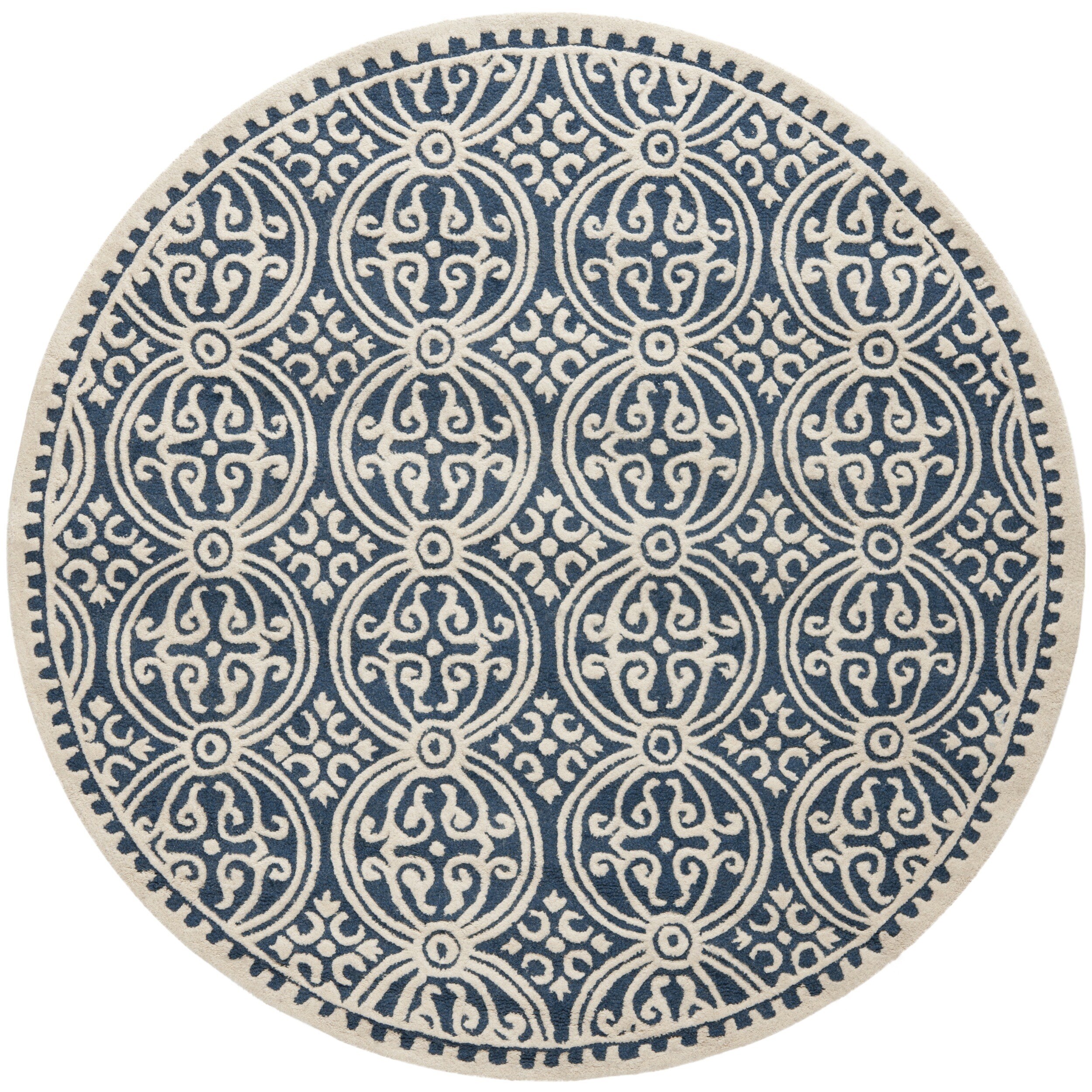 Shop Safavieh Handmade Cambridge Moroccan Navy Blue Ivory Rug 10