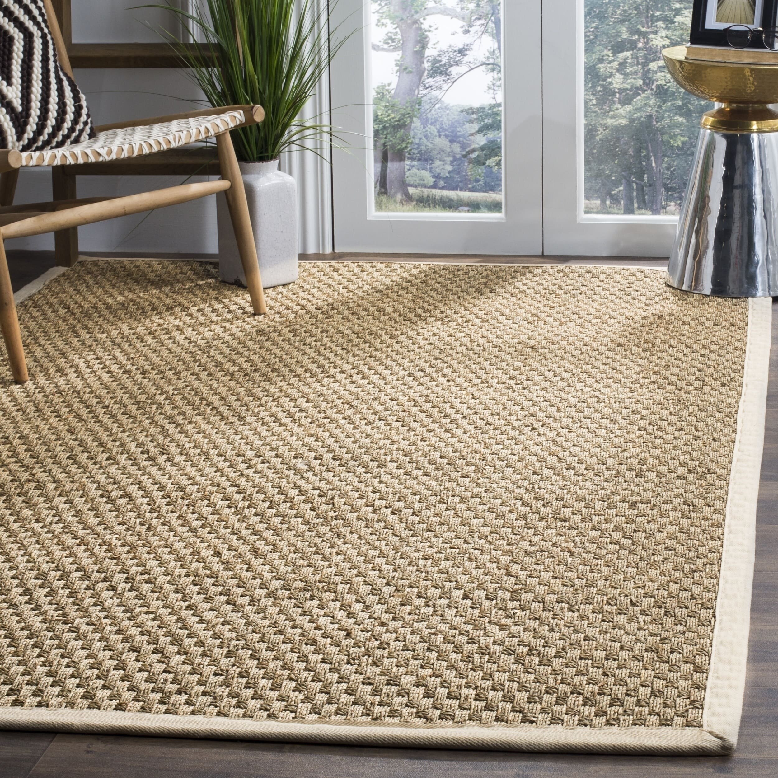Safavieh Casual Natural Fiber And Ivory Border Seagr Safavieh Casual Natural Fiber And Ivory Border Seagr Rug 8 X 10 On Free Shipping Today 8386343