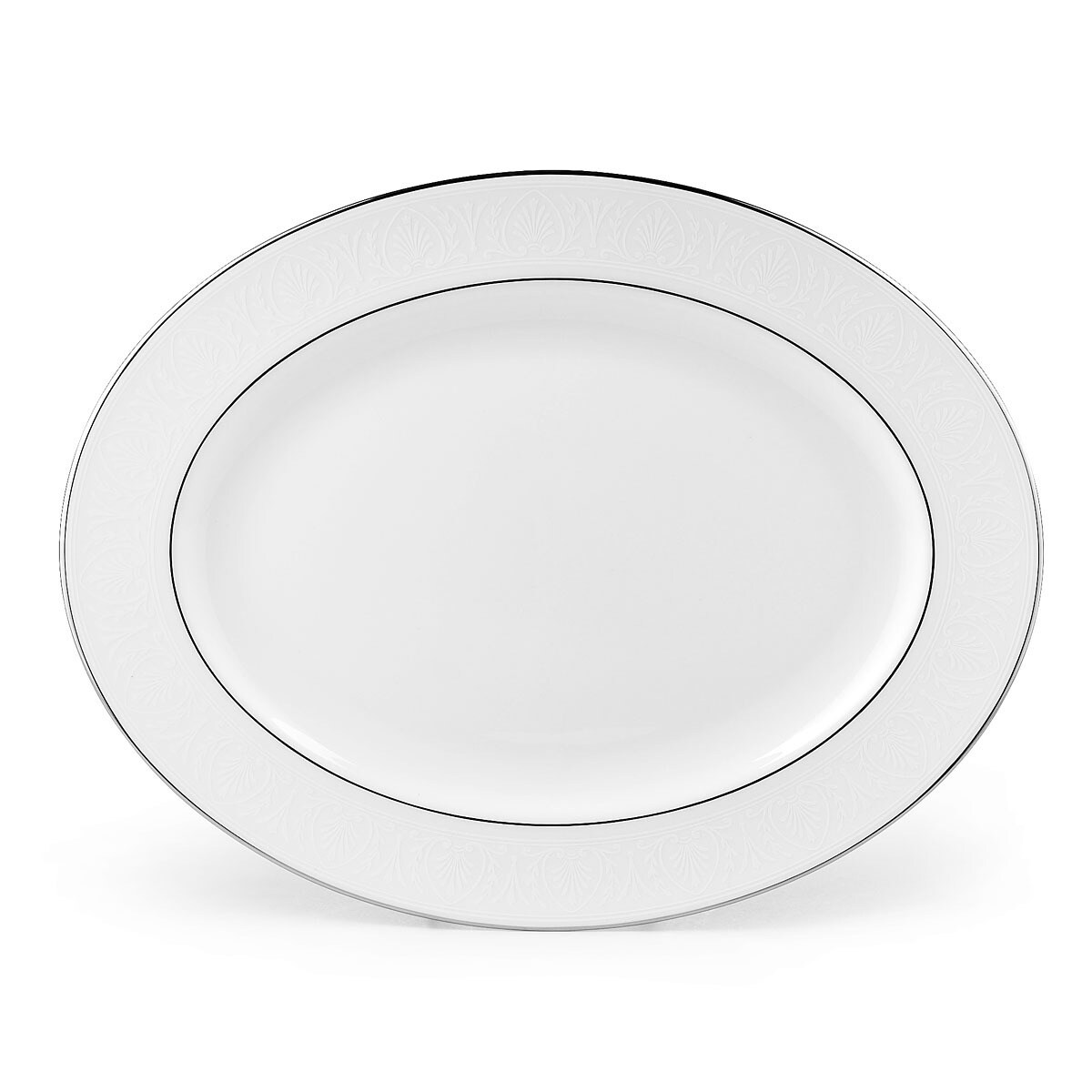 Lenox \'Hannah Platinum\' 16-inch Oval Platter - Free Shipping Today ... Lenox \'Hannah Platinum\' 16-inch Oval Platter - Free Shipping Today ...