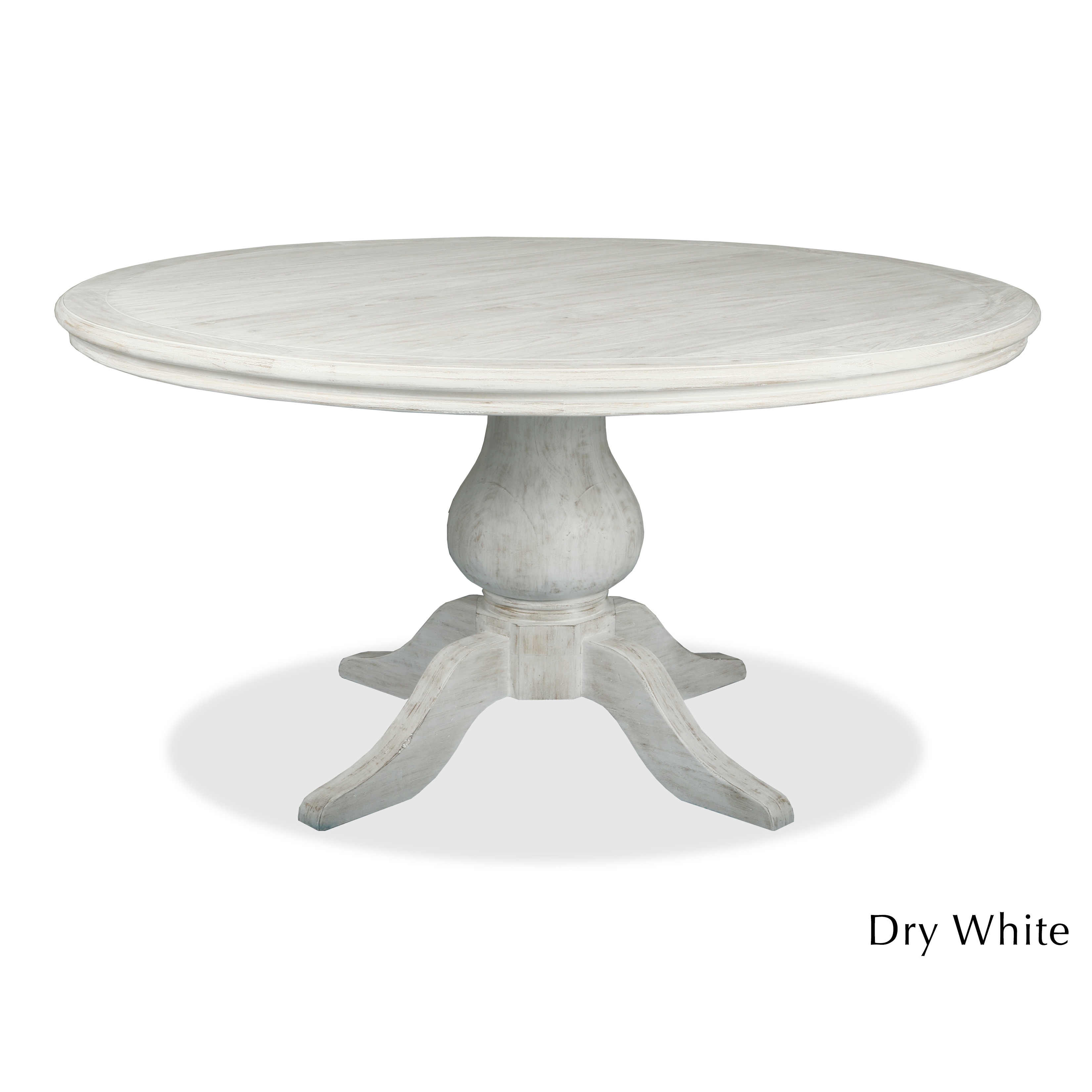 La France Reclaimed Wood Round Distressed Dining Table Free