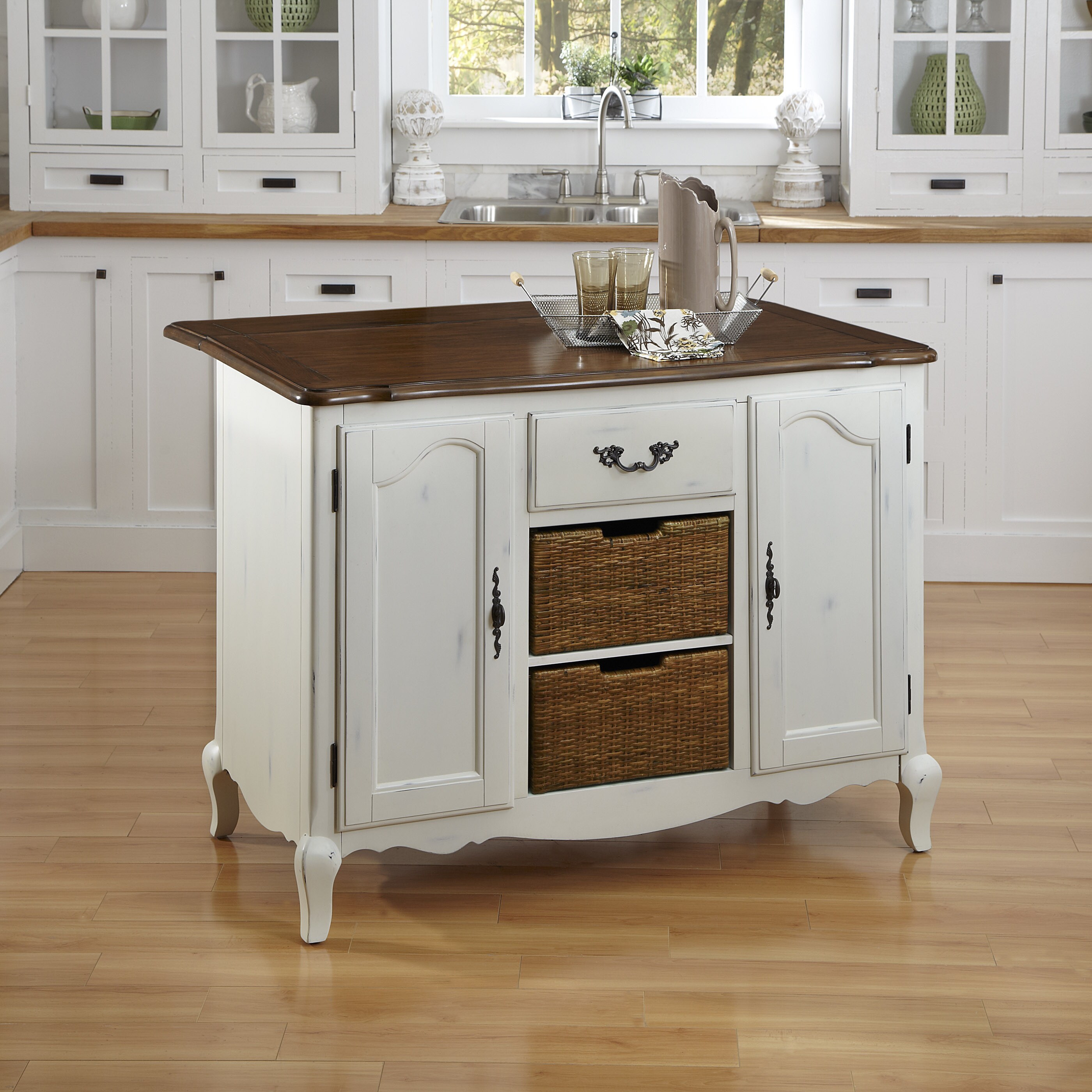 The French Countryside Kitchen Island By Home Styles Overstock 8408394