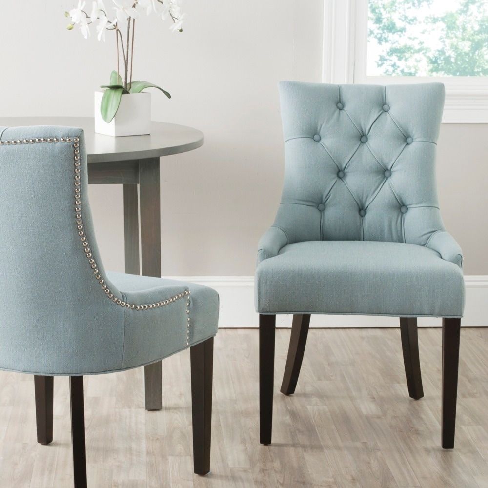 Safavieh En Vogue Dining Abby Sky Blue Chairs Set Of 2 Safavieh En Vogue Dining Abby Sky Blue Chairs Set Of 2