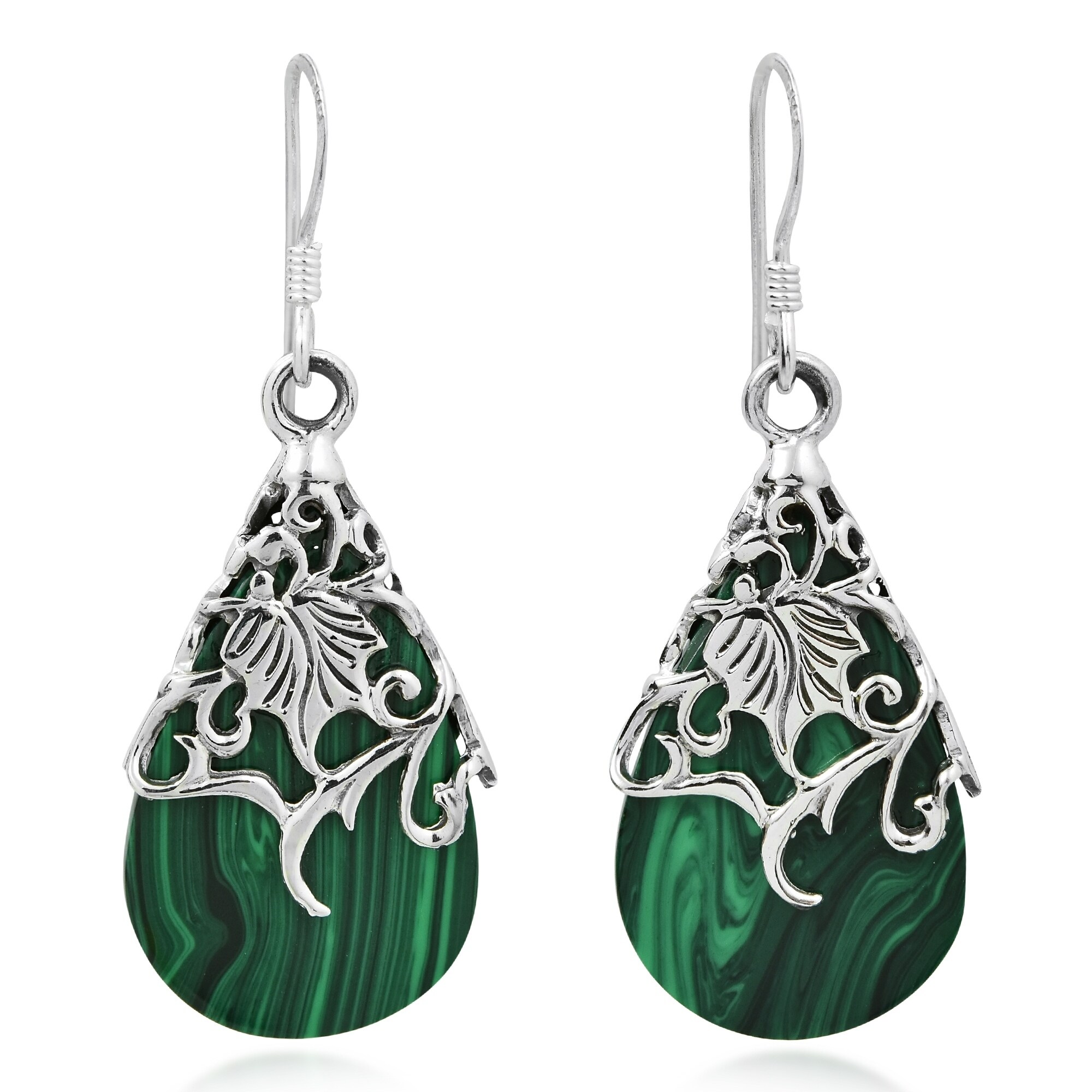 Handmade Fl Vine Ornate Teardrop Red C 925 Silver Handmade Fl Vine Ornate Teardrop Red C 925 Silver Earrings Thailand On Free Shipping Orders Over 45 8548655
