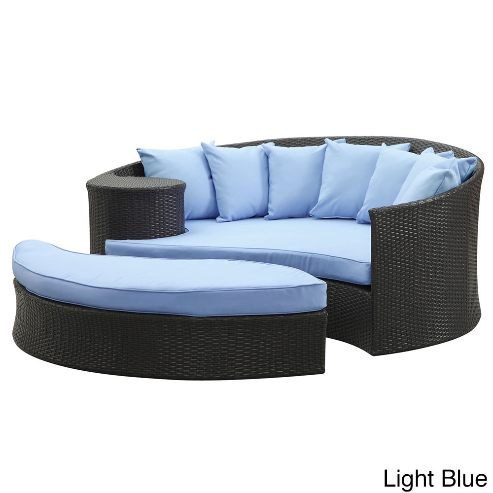 Modway Taiji Outdoor Wicker Patio Daybed With Ottoman And Modway Taiji Outdoor Wicker Patio Daybed With Ottoman And Cushions Free Shipping Today 15827521