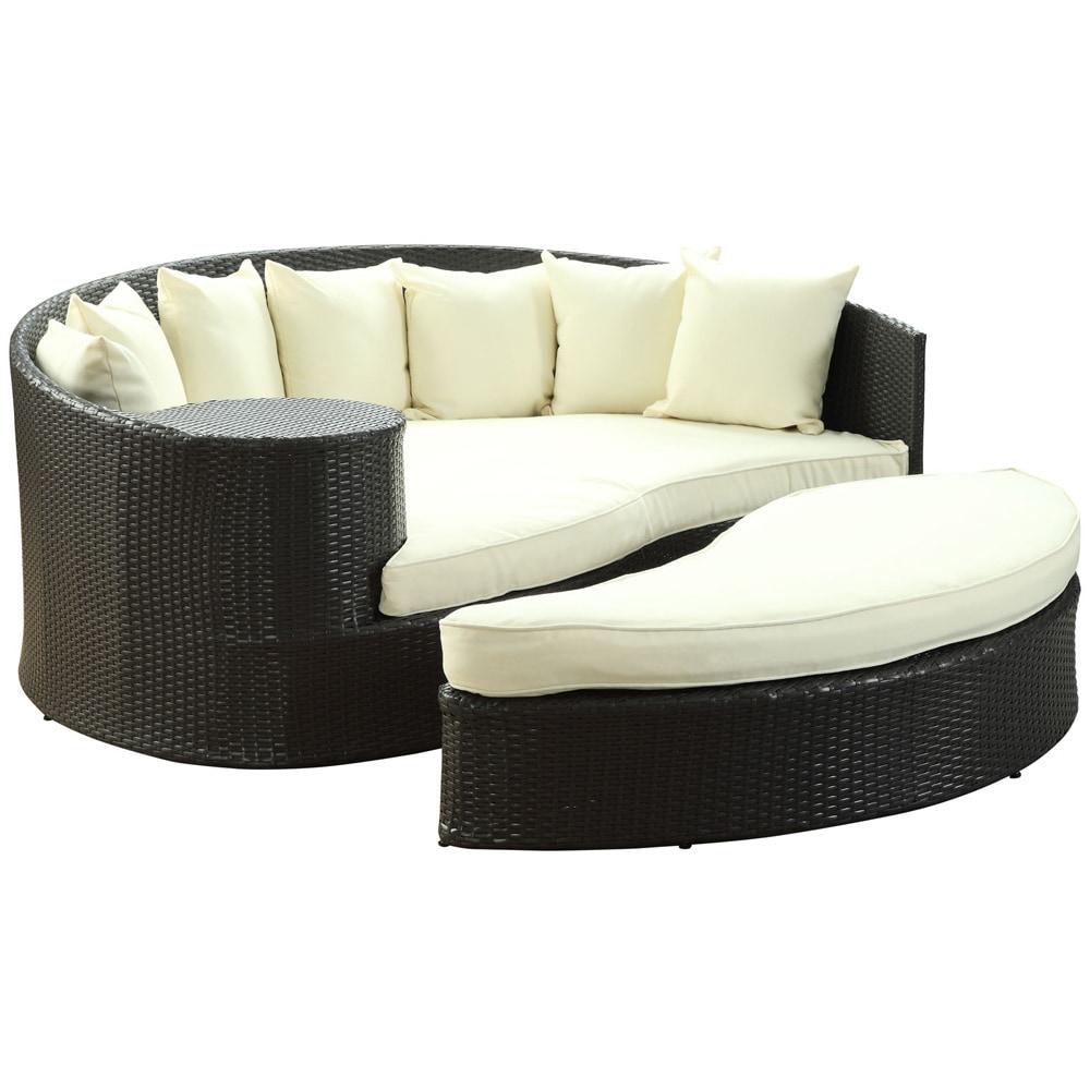 Modway Taiji Outdoor Wicker Patio Daybed With Ottoman And Modway Taiji Outdoor Wicker Patio Daybed With Ottoman And Cushions Free Shipping Today 8549147