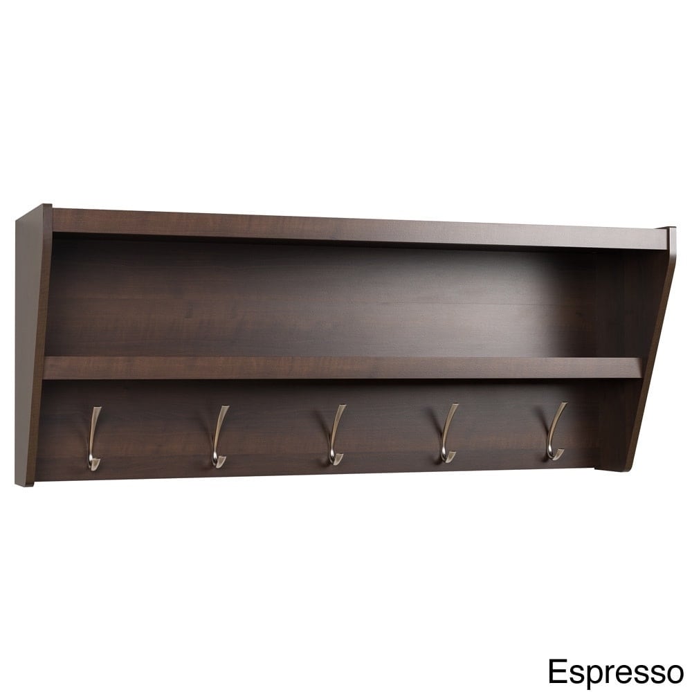 Entryway Wall Mount 5 Hook Coat Rack Shelf Free Shipping Entryway Wall Mount 5 Hook Coat Rack Shelf Free Shipping Today 8574706