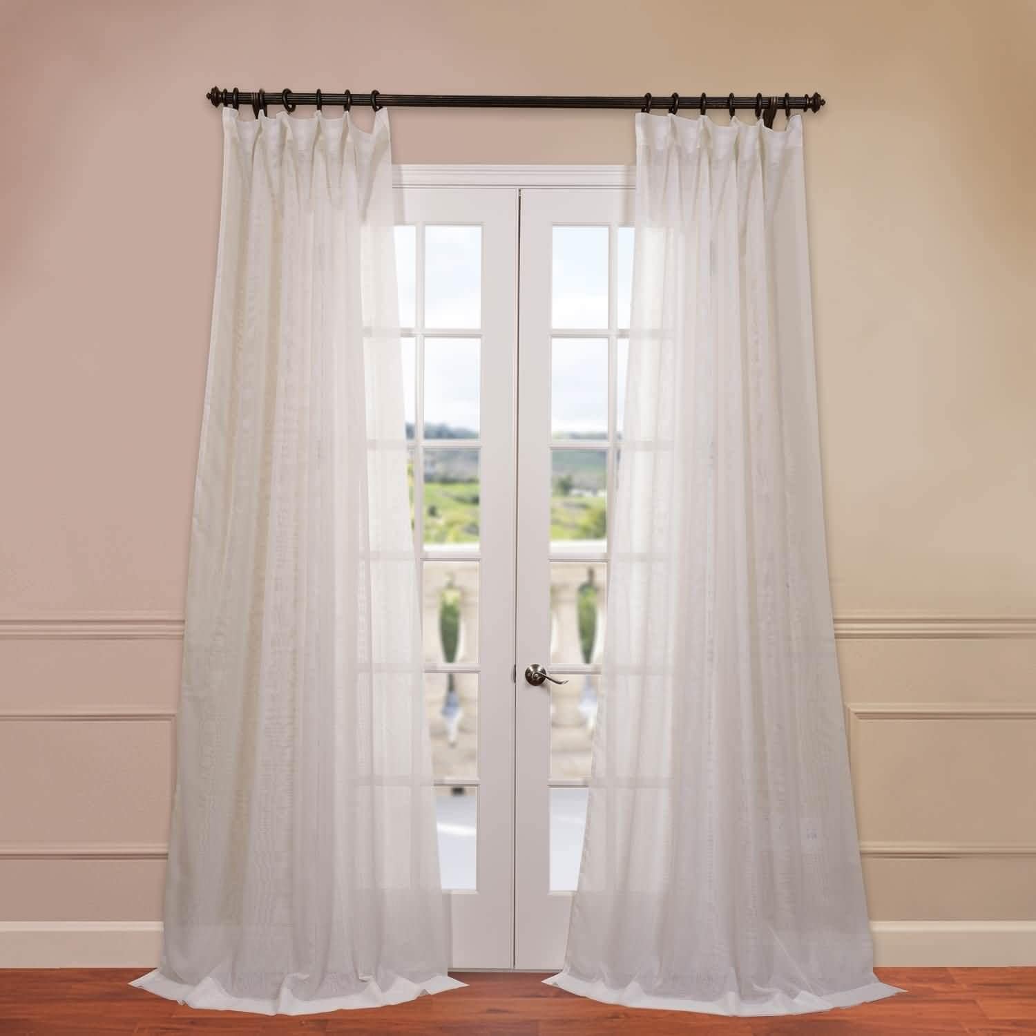 Exclusive Fabrics Signature Double Layer Sheer Curtain Panel Exclusive Fabrics Signature Double Layer Sheer Curtain Panel On Free Shipping Orders Over 45 8582819