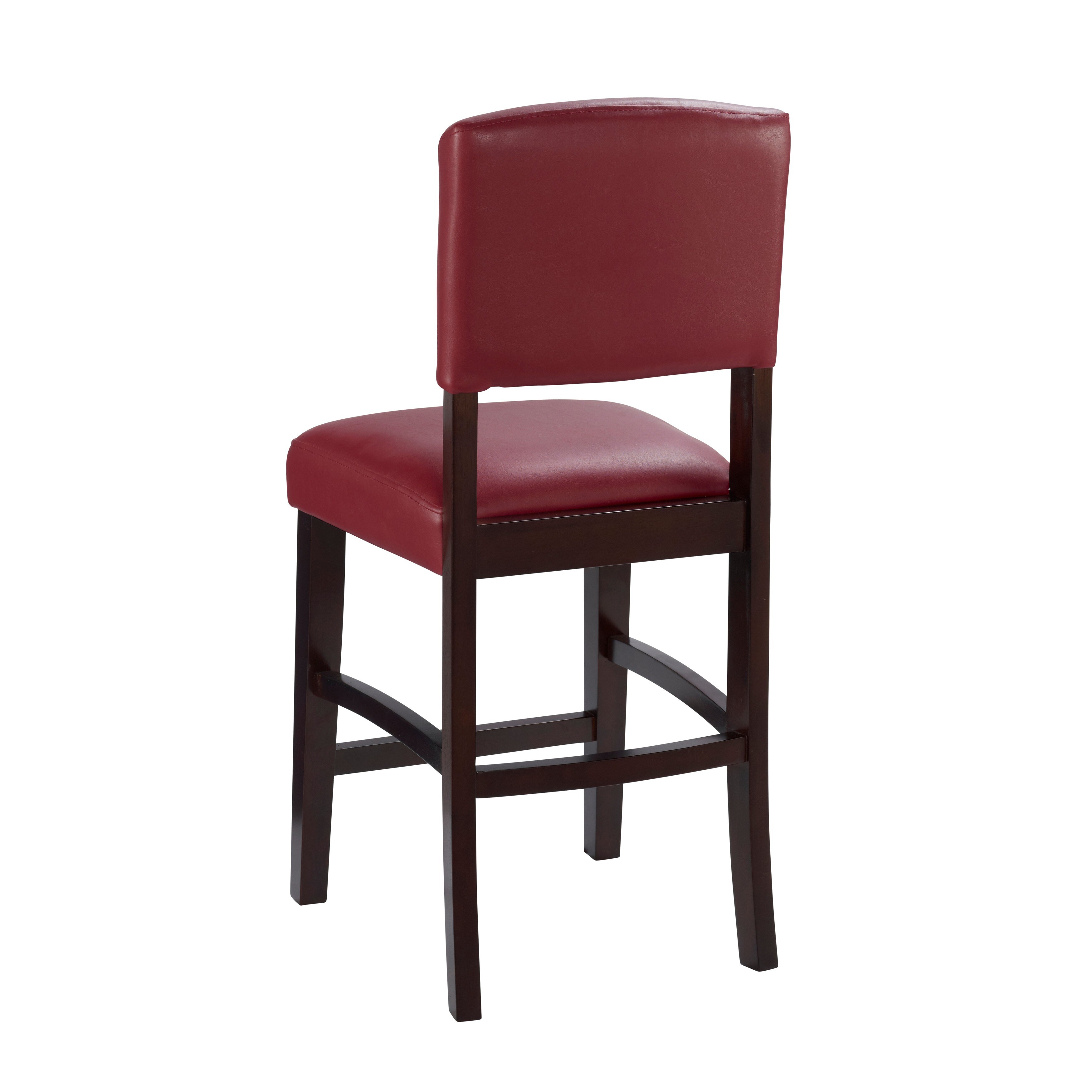 Linon Monte Carlo Stationary Bar Stool Dark Red Vinyl Free Linon Monte Carlo Stationary Bar Stool Dark Red Vinyl Free Shipping Today 8615435