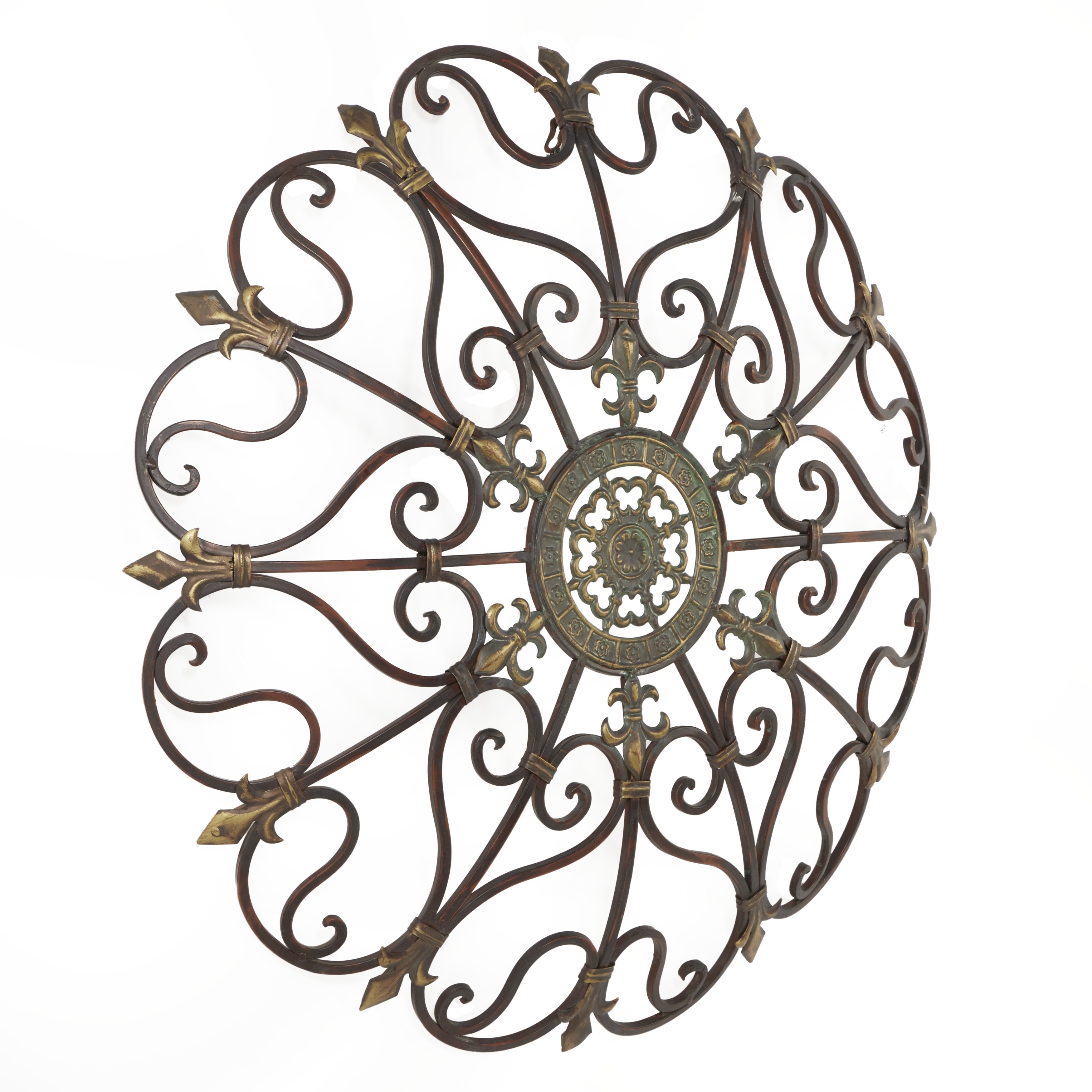 Traditional 29 Inch Ornate Metal Wall Decor By Studio 350 On Sale Overstock 8632066