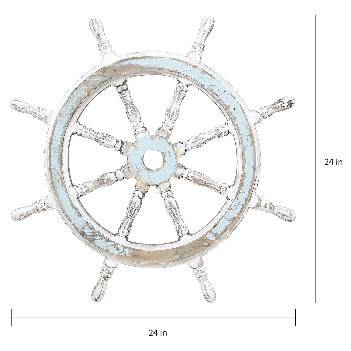 Nautical Decor Wood Ship Wheel White On Free Nautical Decor Wood Ship Wheel White On Free Shipping Today 8641063