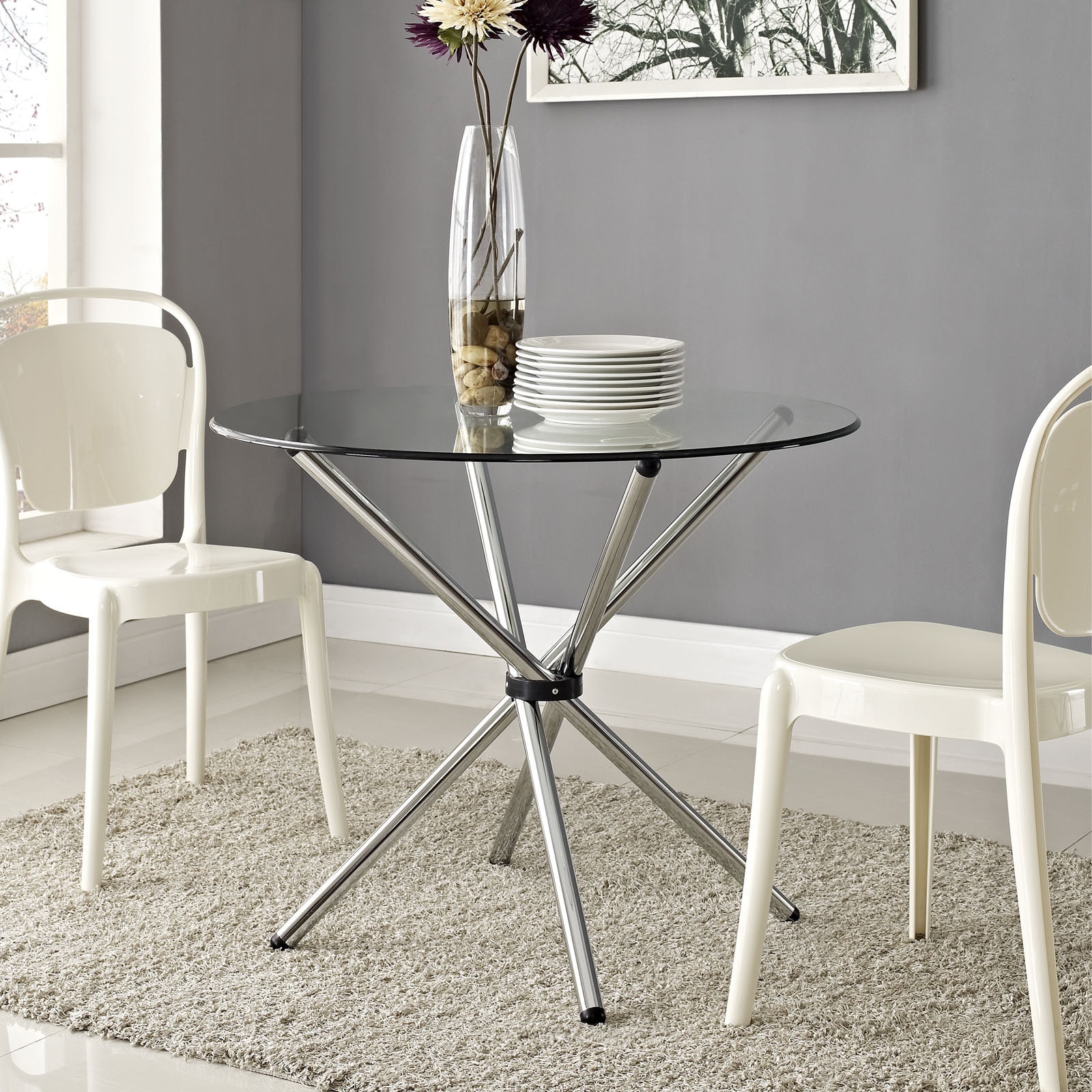 Baton Clear Dining Table Free Shipping Today Baton Clear Dining Table