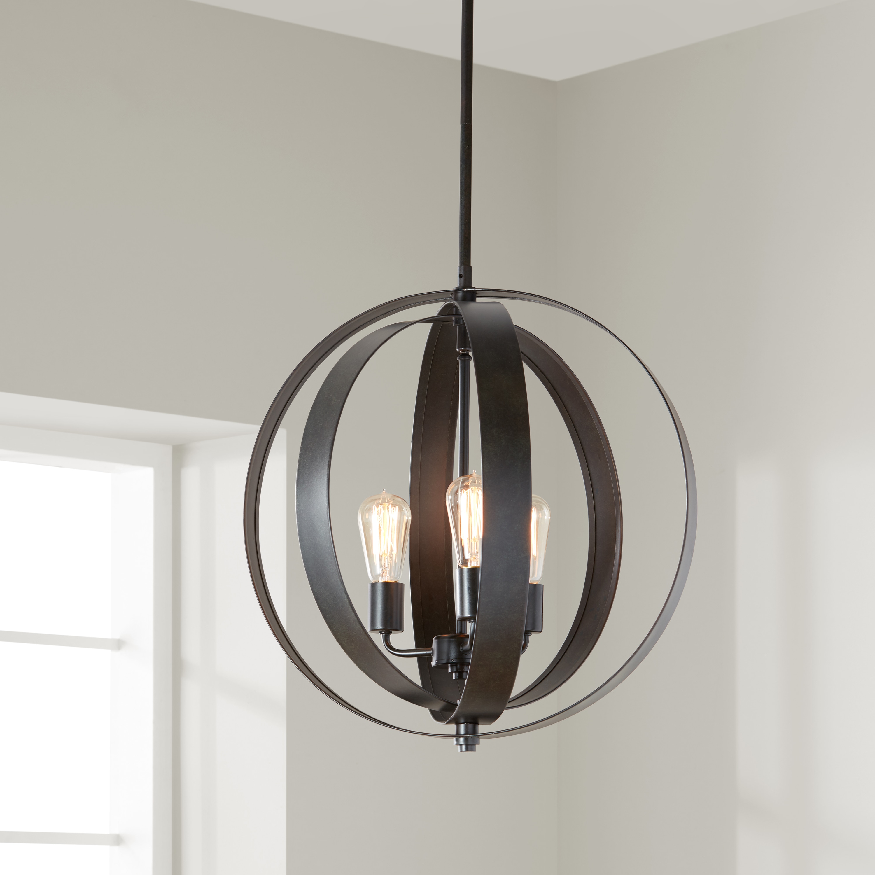 Clay Alder Home Cidy Antiqued Black 3 Light Orb Chandelier Clay Alder Home Cidy Antiqued Black 3 Light Orb Chandelier Free Shipping Today 8662822