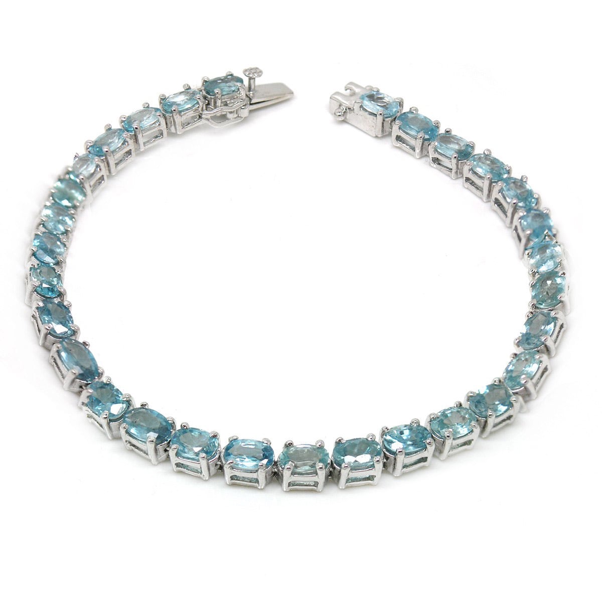De An Sterling Silver Natural Amethyst Or Blue Zircon De An Sterling Silver Natural Amethyst Or Blue Zircon Bracelet On Free Shipping Today 8698381