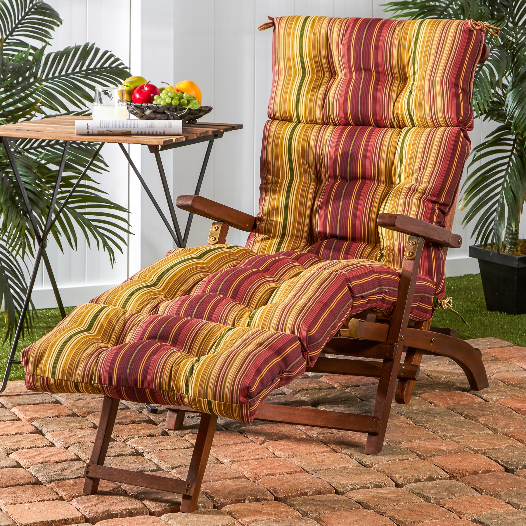 Shop Greendale Home Fashions Outdoor Chaise Lounge Cushion 22 W X