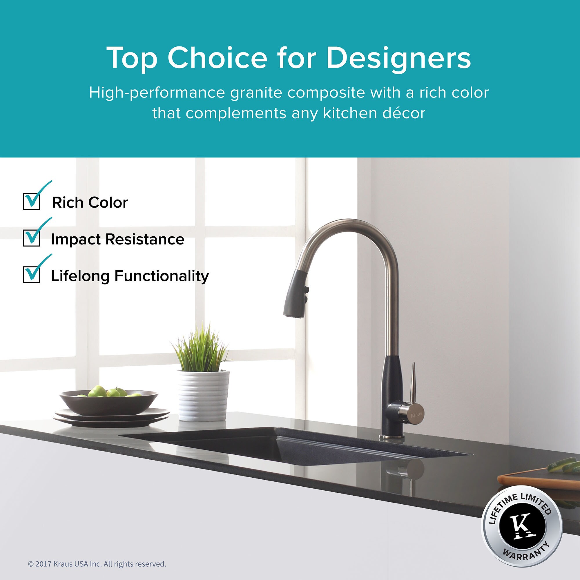 Kraus Kgu 413b Undermount 31 In 1 Bowl Granite Kitchen Sink Kraus Kgu 413b Undermount 31 In 1 Bowl Granite Kitchen Sink Black Onyx Strainer Towel On Free Shipping Today 8844063