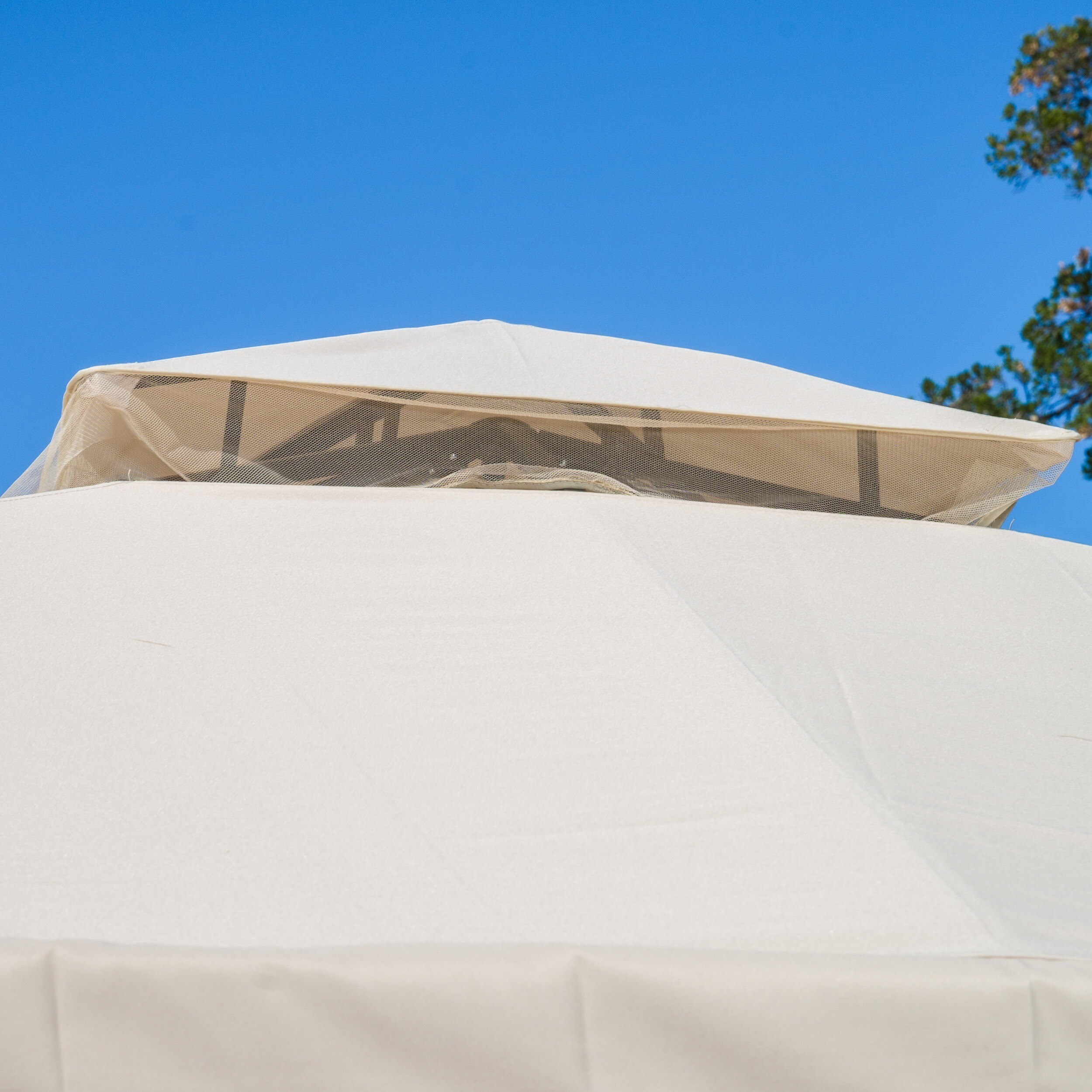 Skyline Fabric Gazebo By Christopher Knight Home On Skyline Fabric Gazebo By Christopher Knight Home On Free Shipping Today 8883593