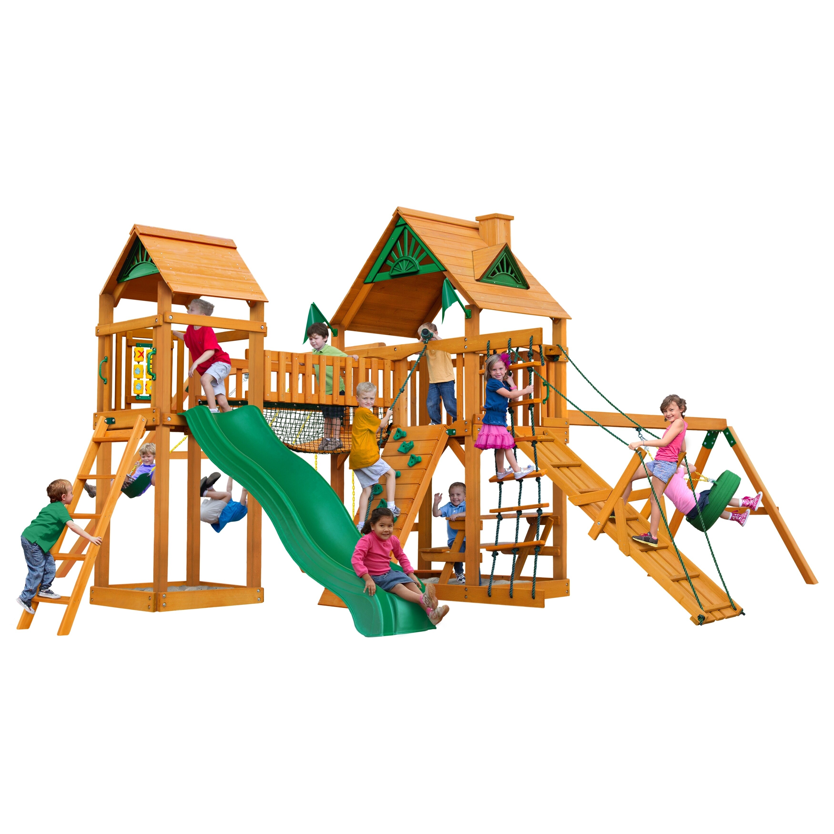 gorilla playsets big timber cedar swing set