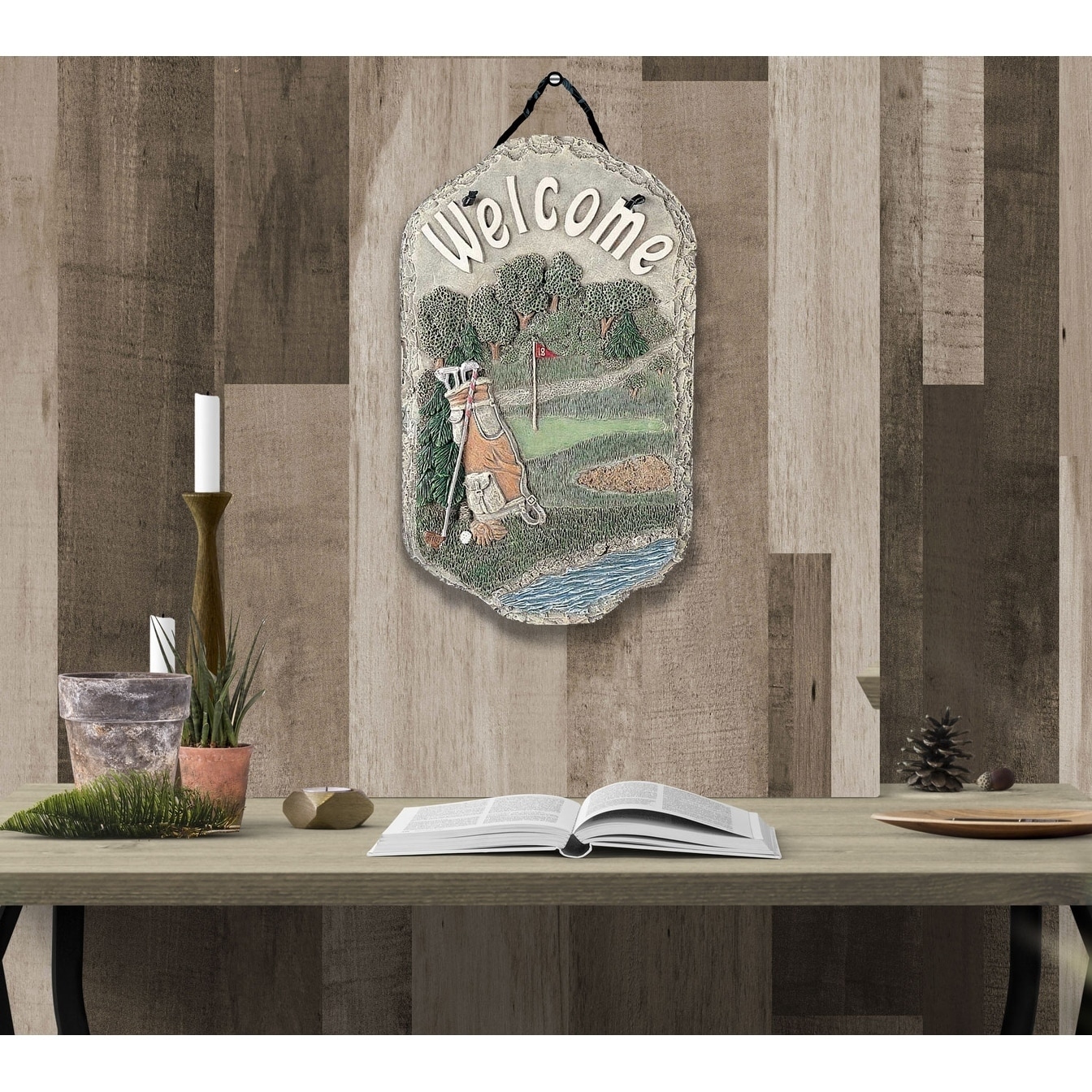 Welcome Sign Golf Porch Decor Resin Slate Plaque Ready To Hang Welcome Sign Golf Porch Decor Resin Slate Plaque Ready To Hang Free Shipping On Orders Over 45 16179348