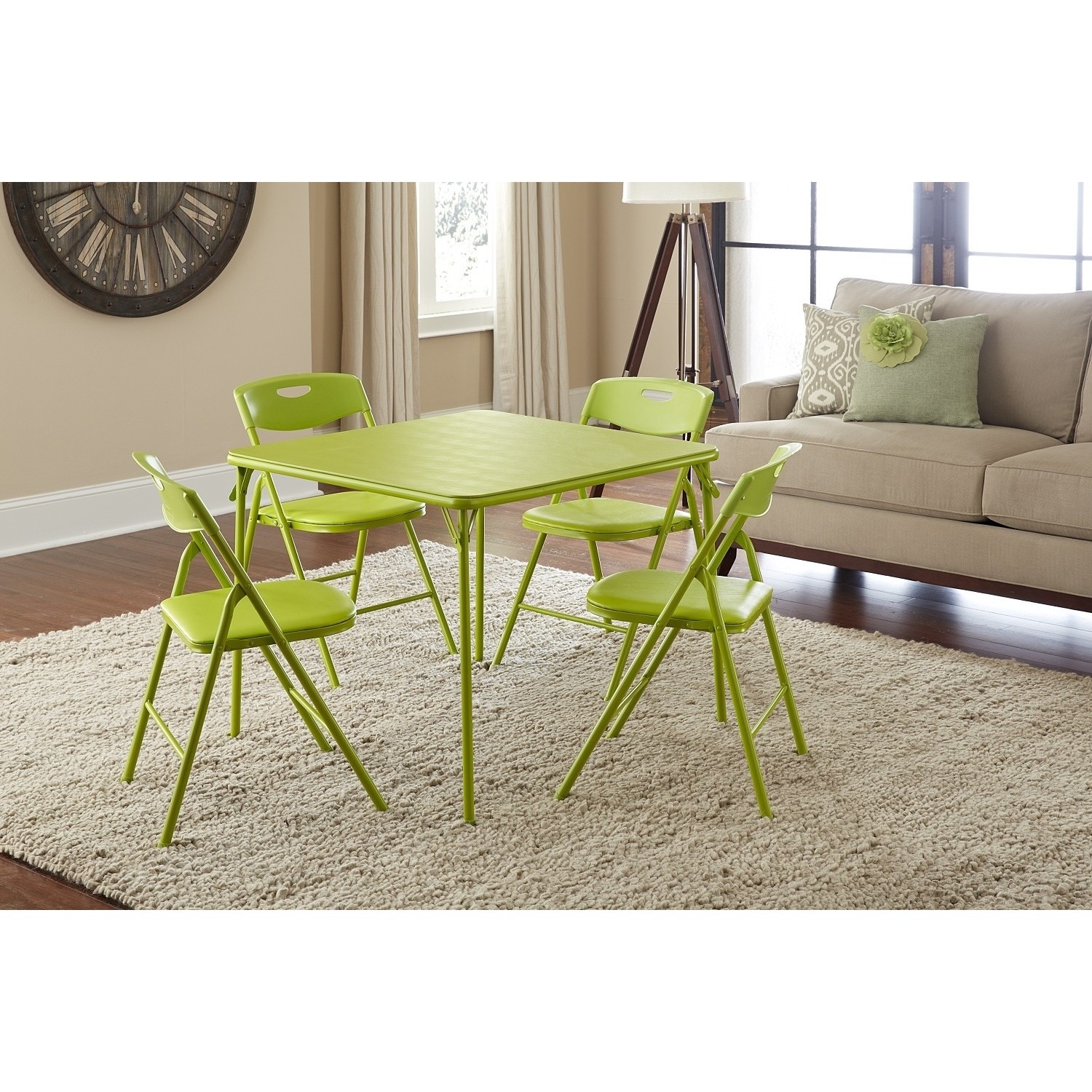 Shop The Curated Nomad Hillard 5-piece Folding Table and Chairs Set ... Shop The Curated Nomad Hillard 5-piece Folding Table and Chairs Set ...